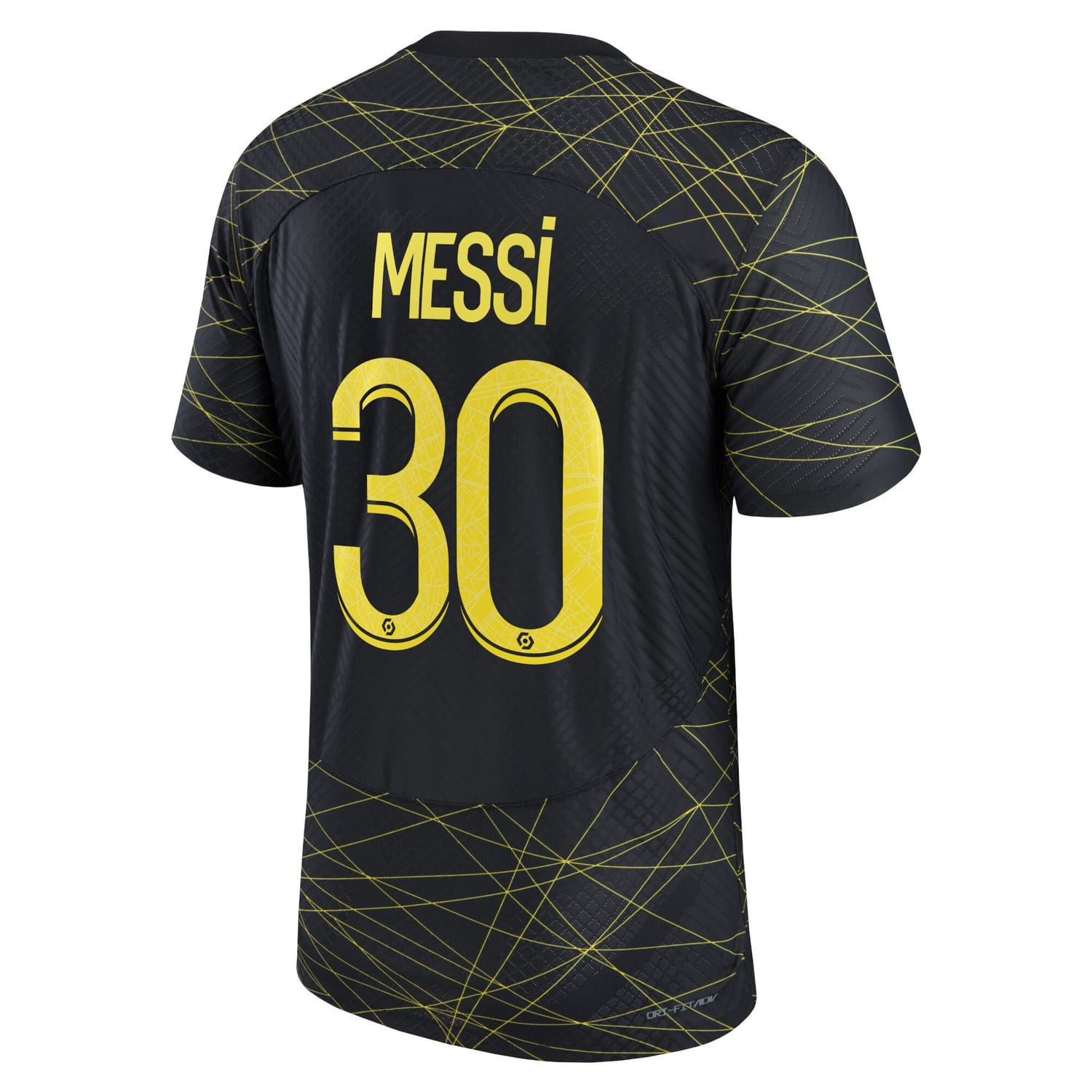 Ligue 1 Paris Saint-Germain Fourth Authentic Jersey Shirt 2022-23 player Lionel Messi 30 printing for Men
