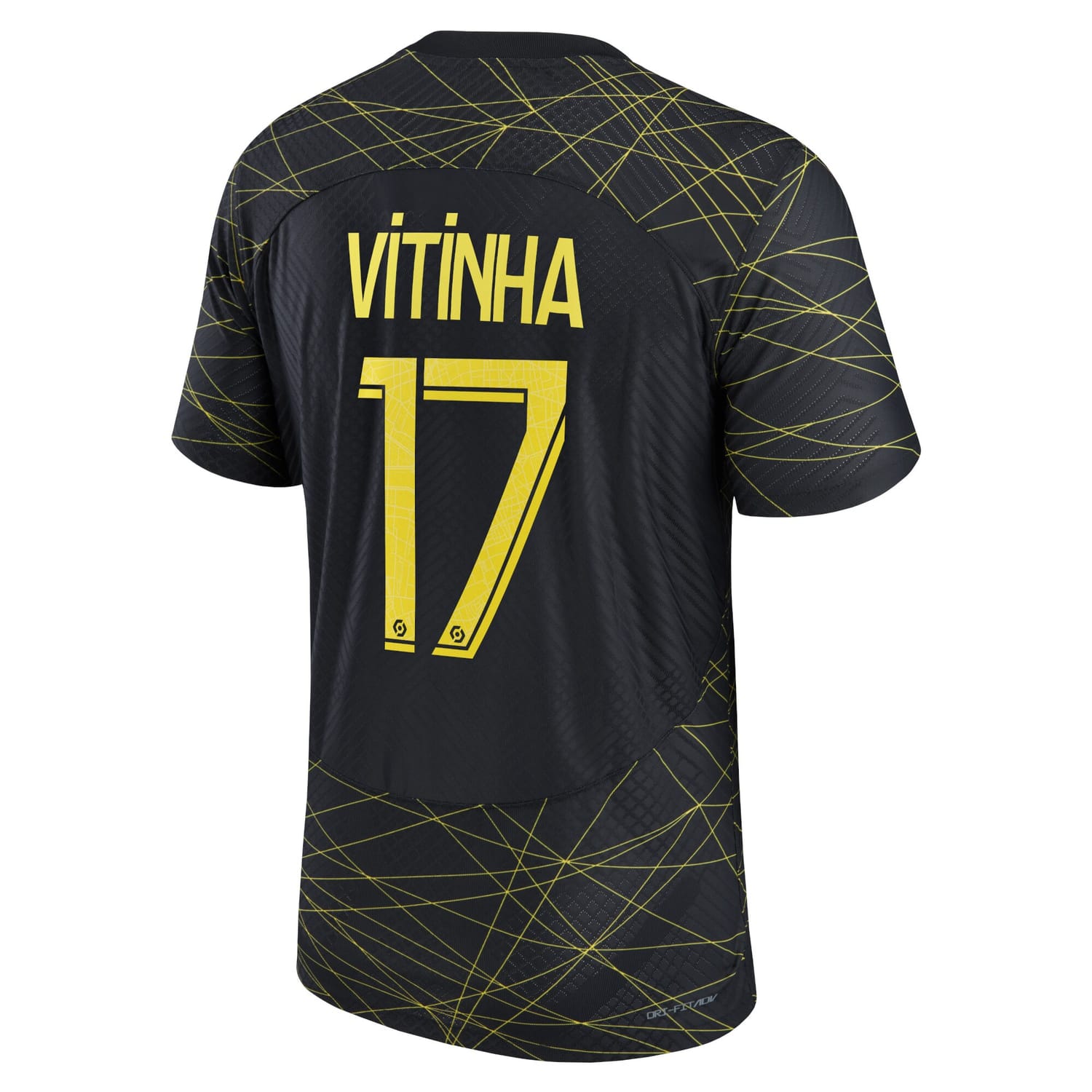 Ligue 1 Paris Saint-Germain Fourth Authentic Jersey Shirt 2022-23 player Vitinha 17 printing for Men