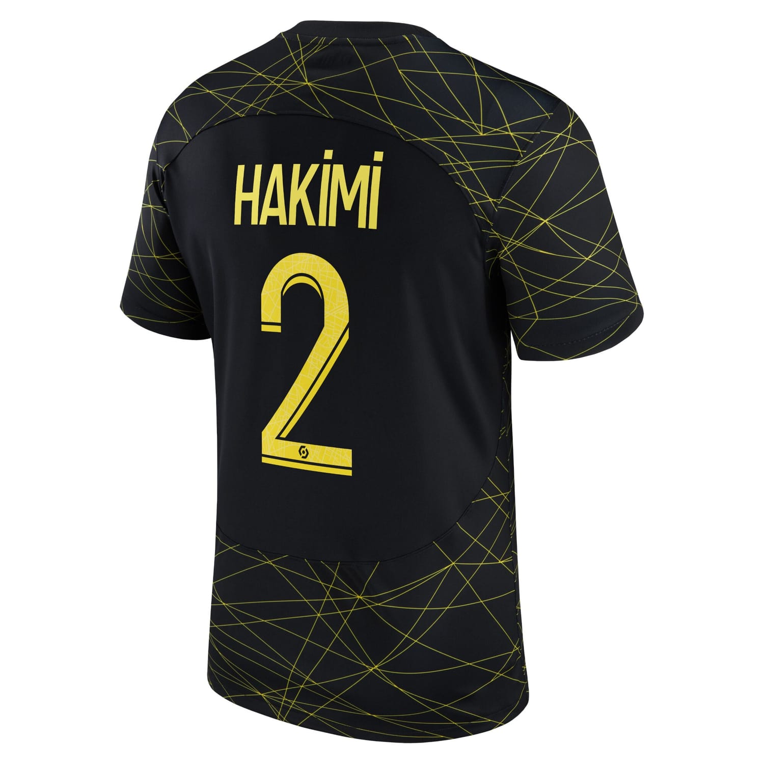 Ligue 1 Paris Saint-Germain Fourth Jersey Shirt 2022-23 player Achraf Hakimi 2 printing for Men