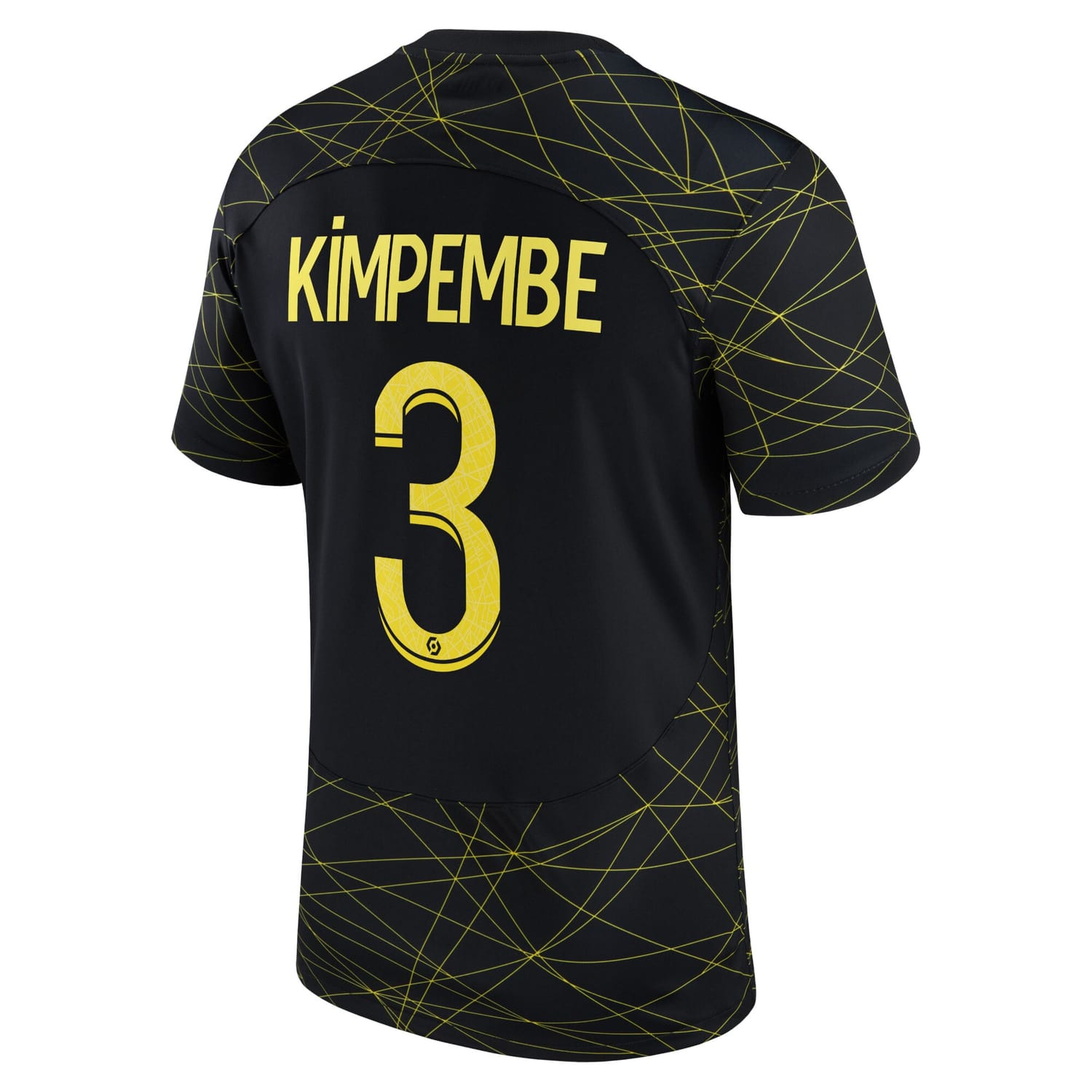 Ligue 1 Paris Saint-Germain Fourth Jersey Shirt 2022-23 player Presnel Kimpembe 3 printing for Men