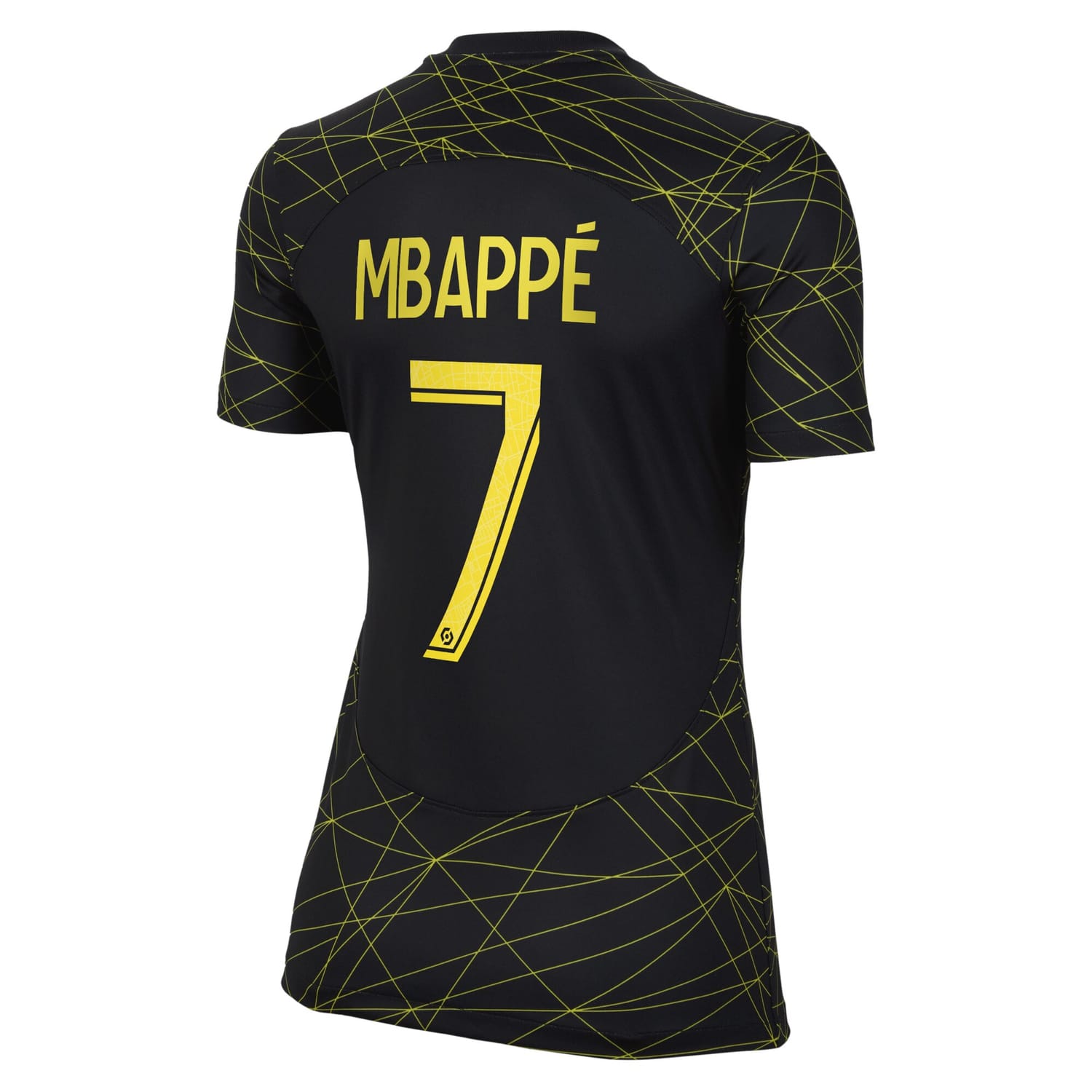 Ligue 1 Paris Saint-Germain Fourth Jersey Shirt 2022-23 player Kylian Mbappe 7 printing for Women