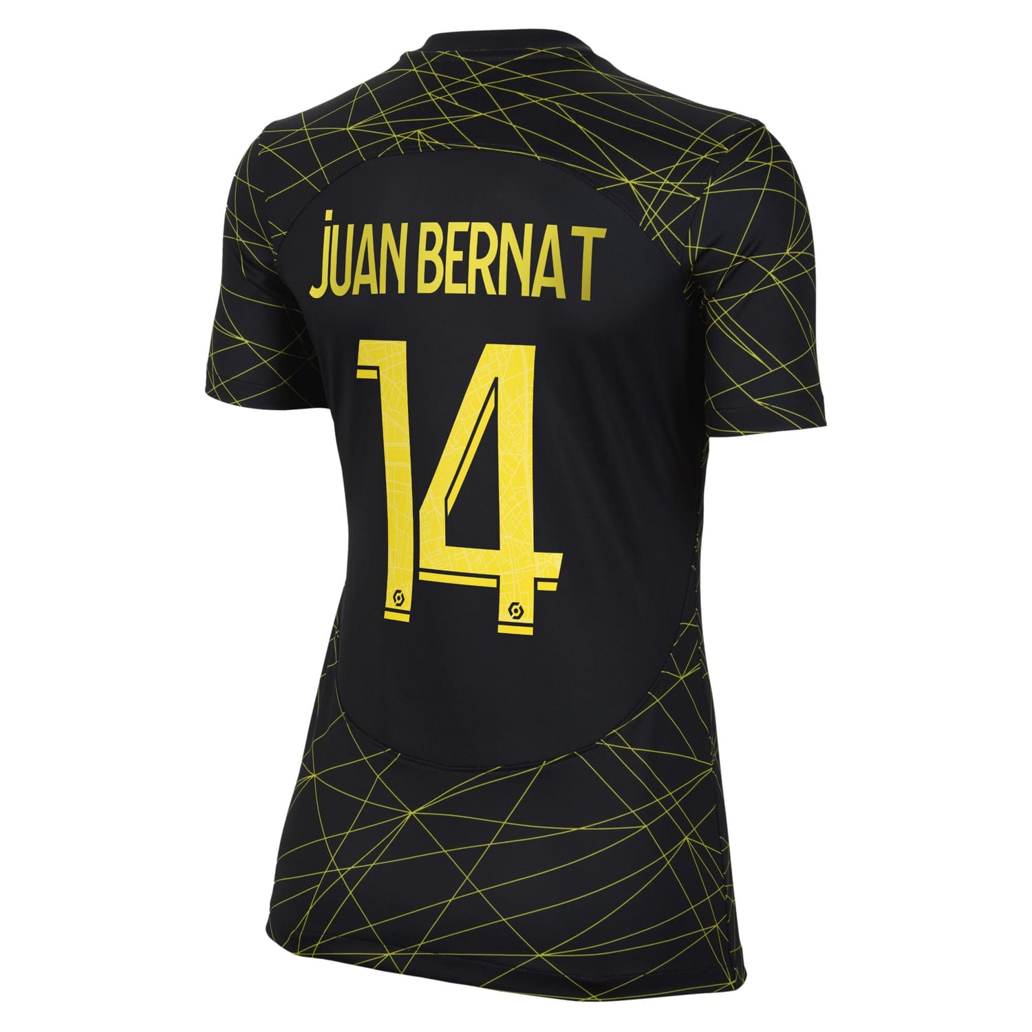Ligue 1 Paris Saint-Germain Fourth Jersey Shirt 2022-23 player Juan Bernat 14 printing for Women