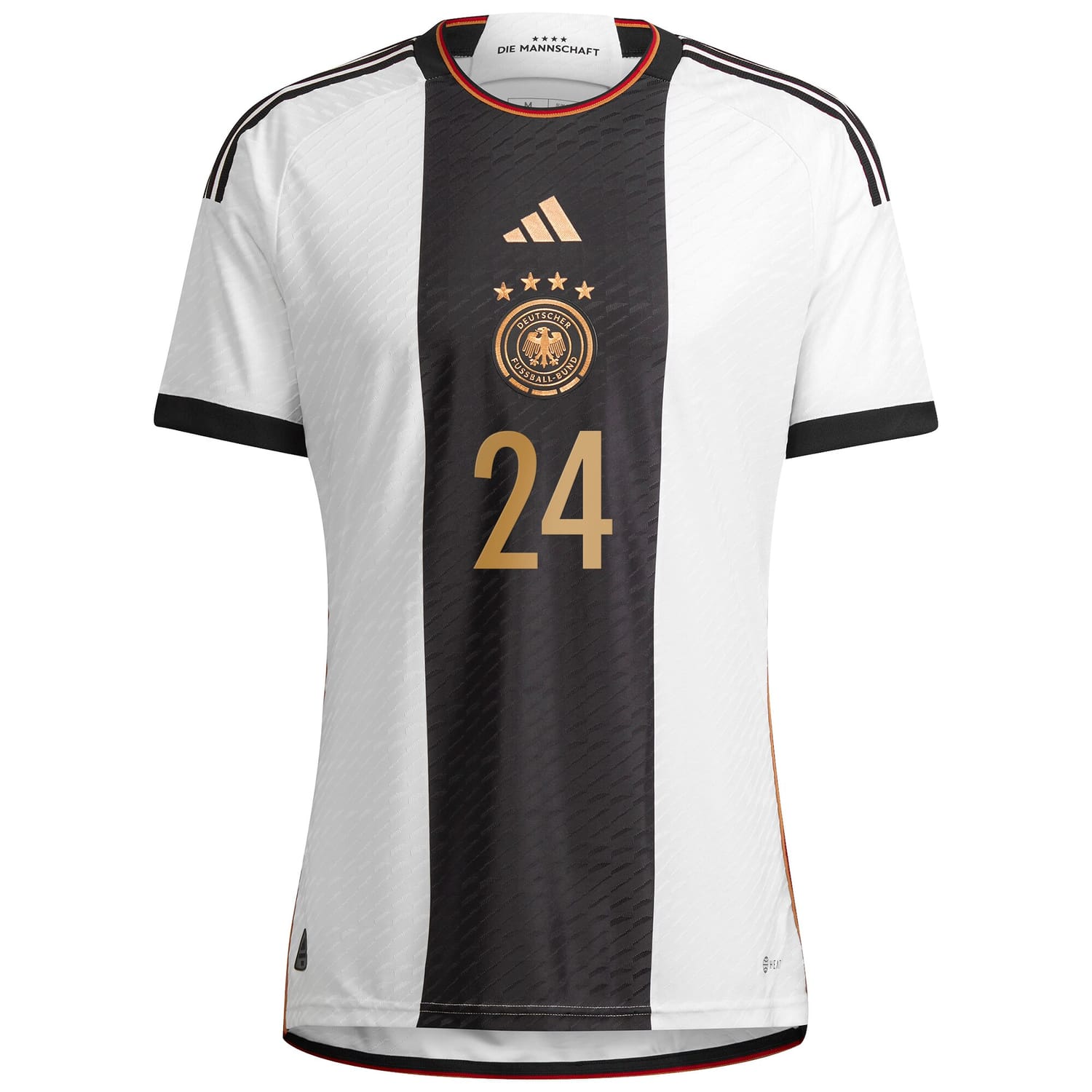 Germany National Team Home Authentic Jersey Shirt 2022 player Karim Adeyemi 24 printing for Men