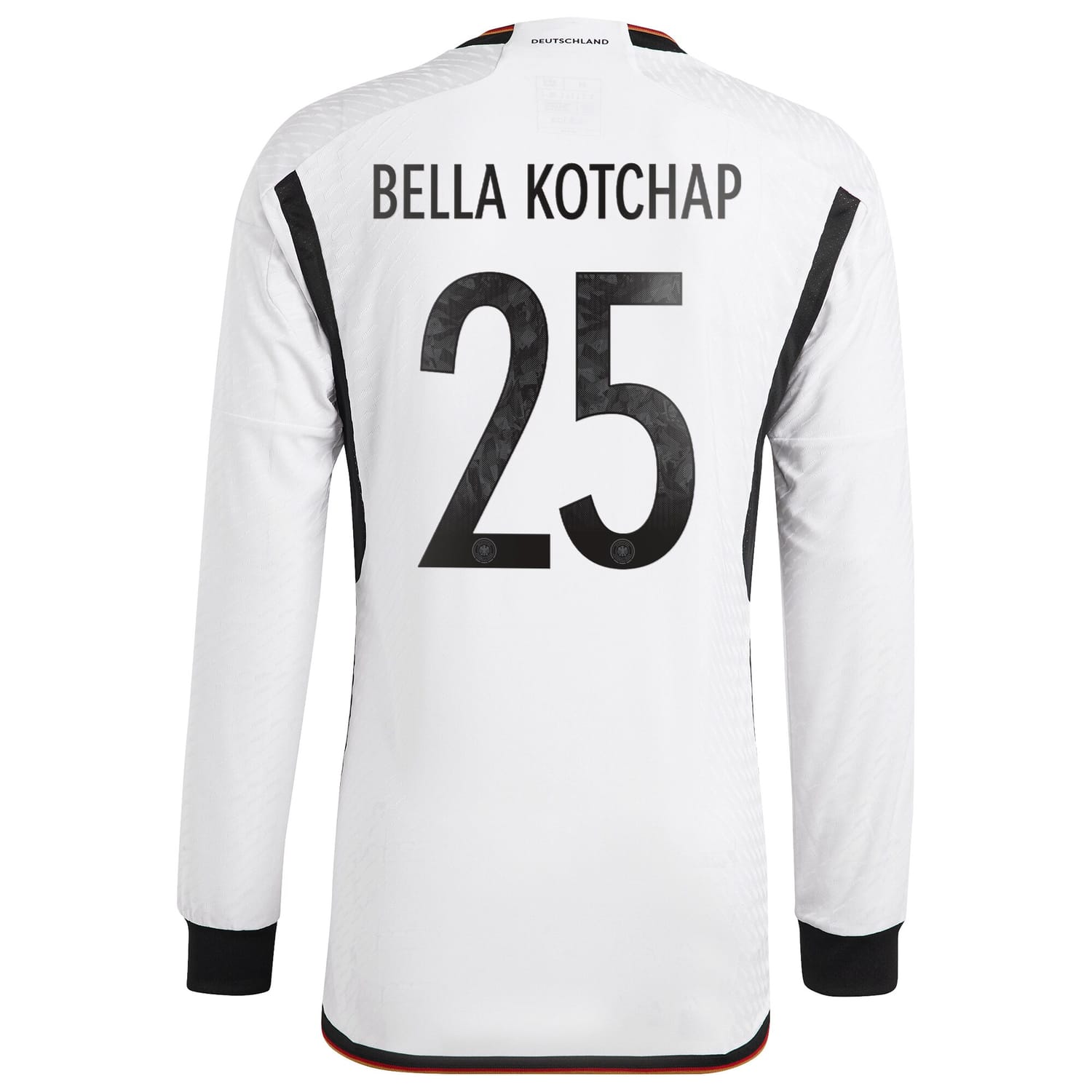 Germany National Team Home Authentic Jersey Shirt Long Sleeve 2022 player Armel Bella-Kotchap 25 printing for Men