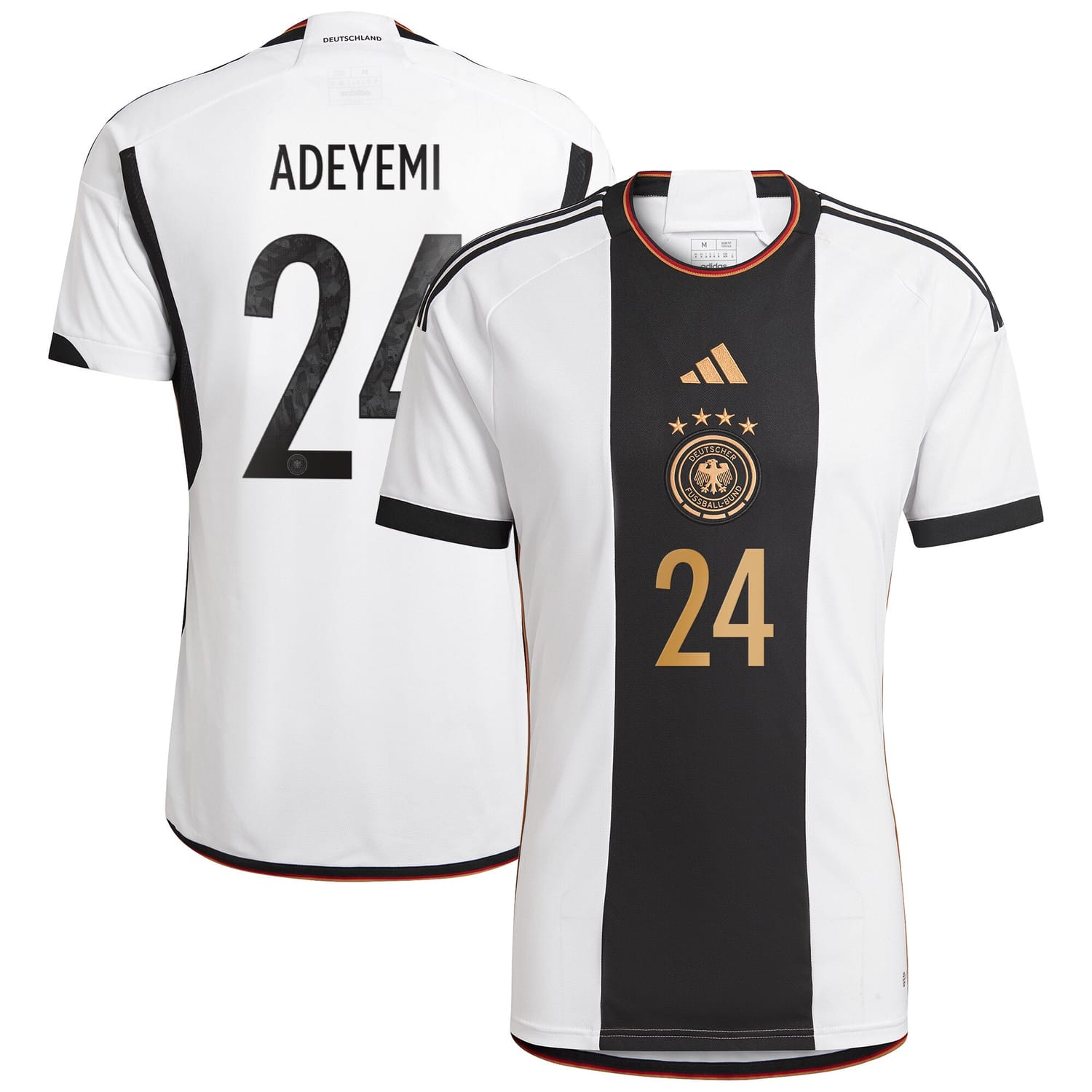 Germany National Team Home Jersey Shirt 2022 player Karim Adeyemi 24 printing for Men