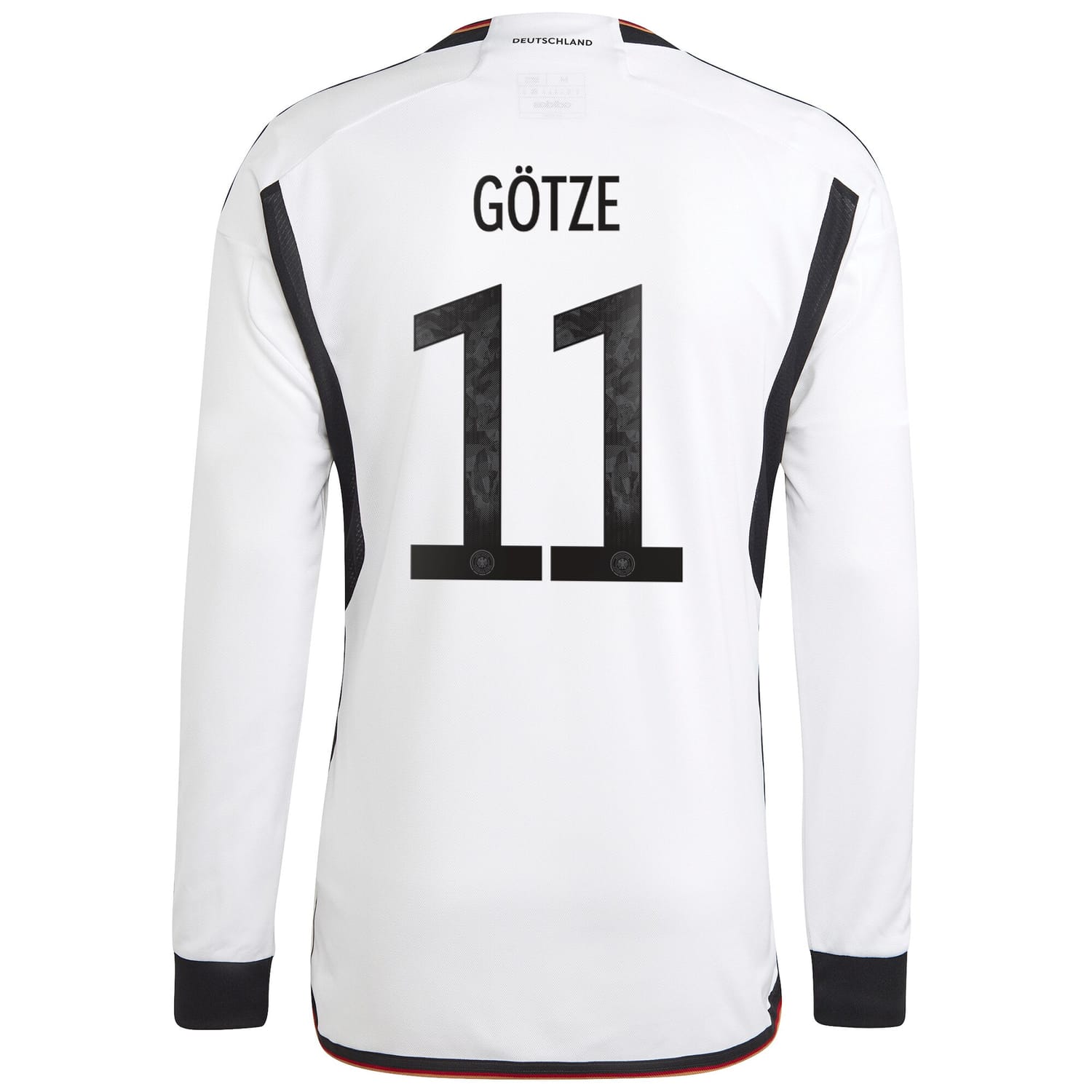 Germany National Team Home Jersey Shirt Long Sleeve 2022 player Mario Götze 11 printing for Men