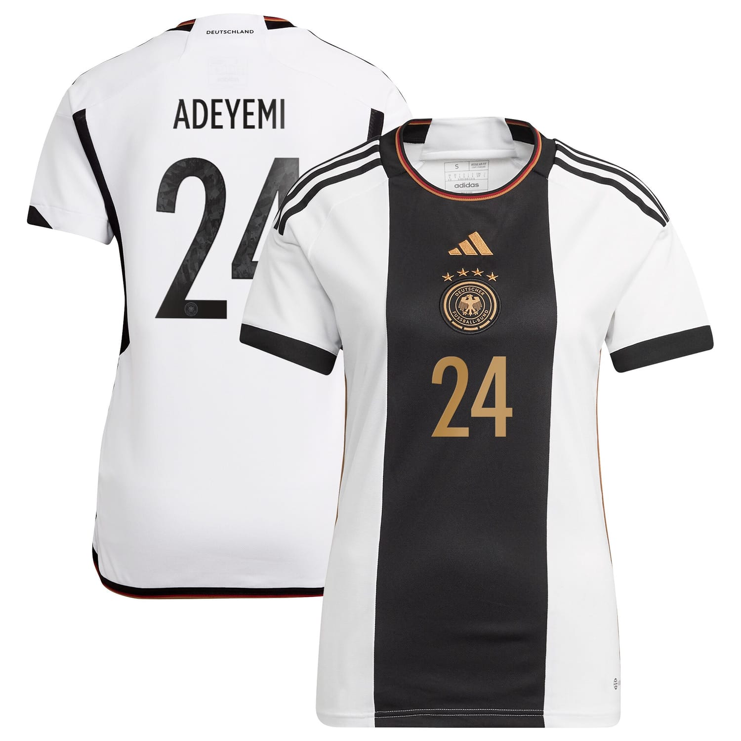 Germany National Team Home Jersey Shirt 2022 player Karim Adeyemi 24 printing for Women