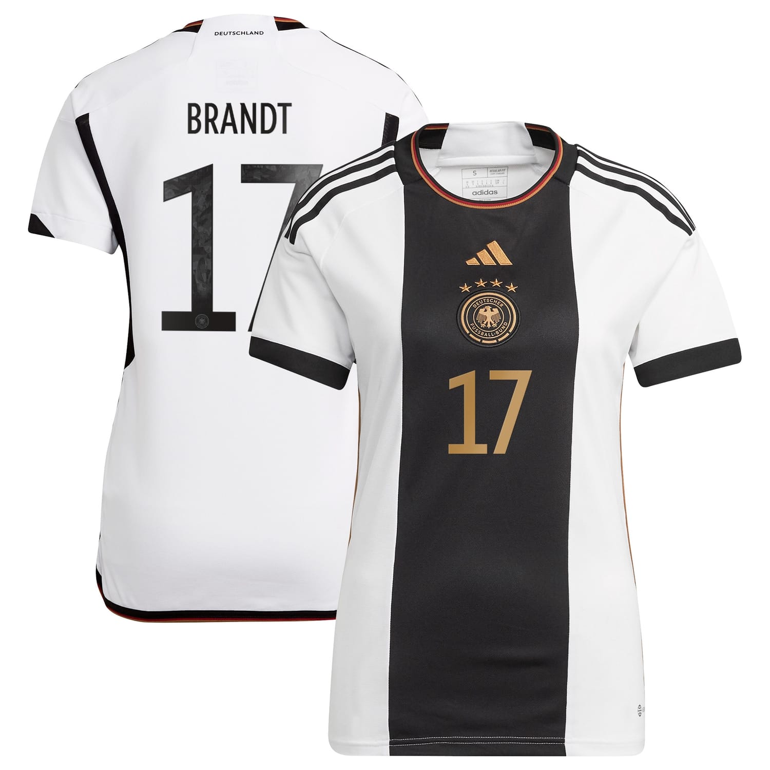Germany National Team Home Jersey Shirt 2022 player Julian Brandt 17 printing for Women