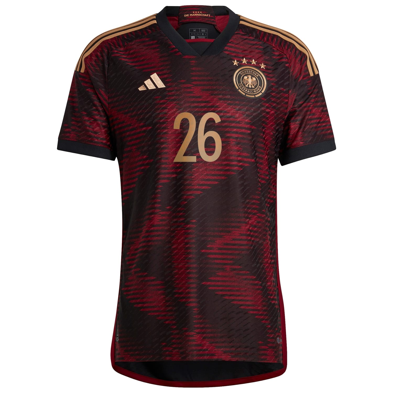 Germany National Team Away Authentic Jersey Shirt 2022 player Youssoufa Moukoko 26 printing for Men