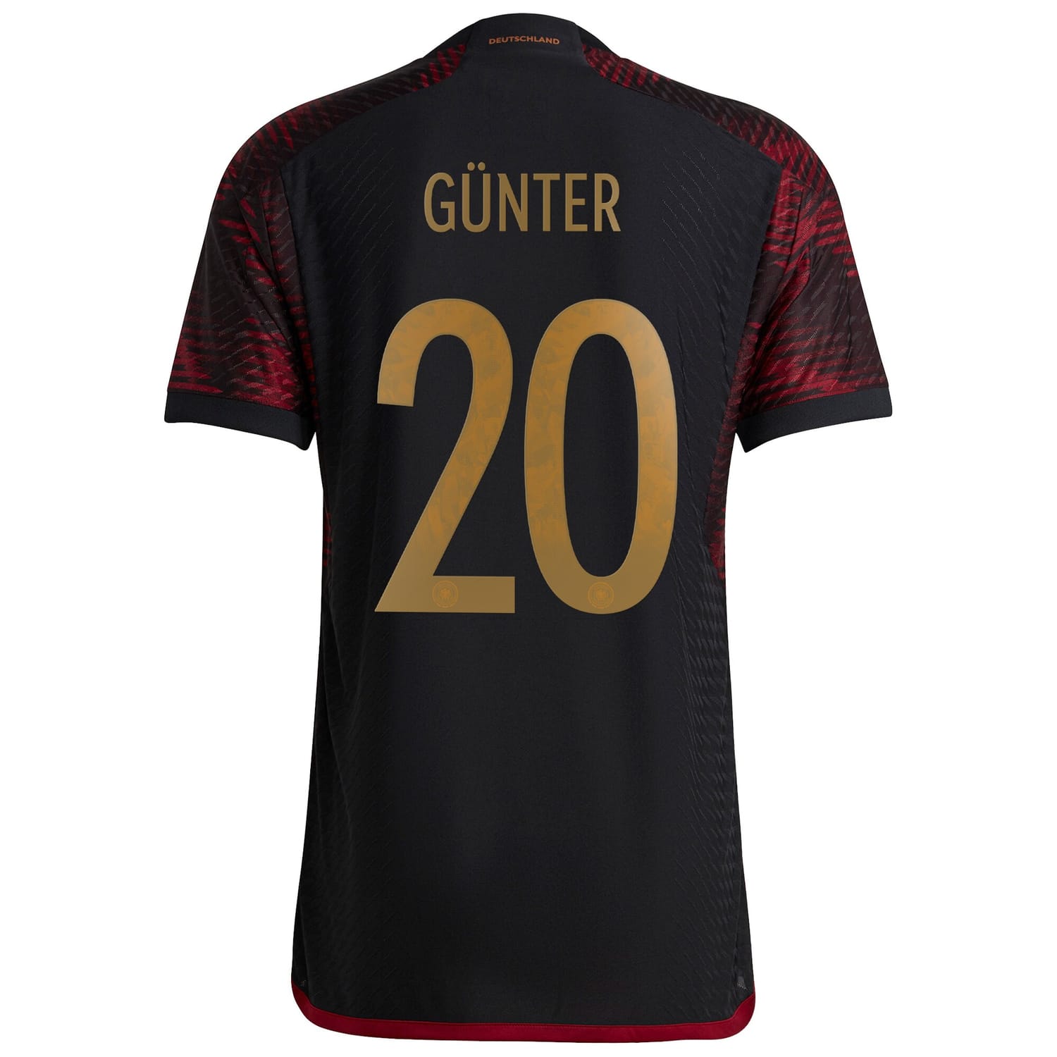 Germany National Team Away Authentic Jersey Shirt 2022 player Christian Günter 20 printing for Men
