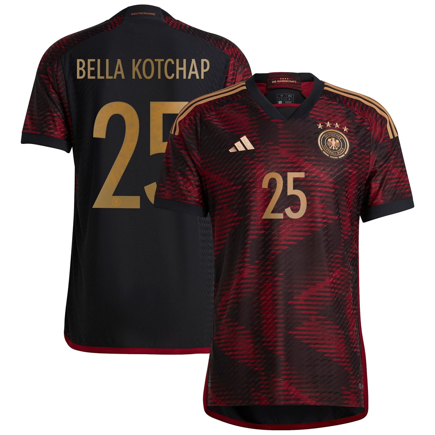 Germany National Team Away Authentic Jersey Shirt 2022 player Armel Bella-Kotchap 25 printing for Men