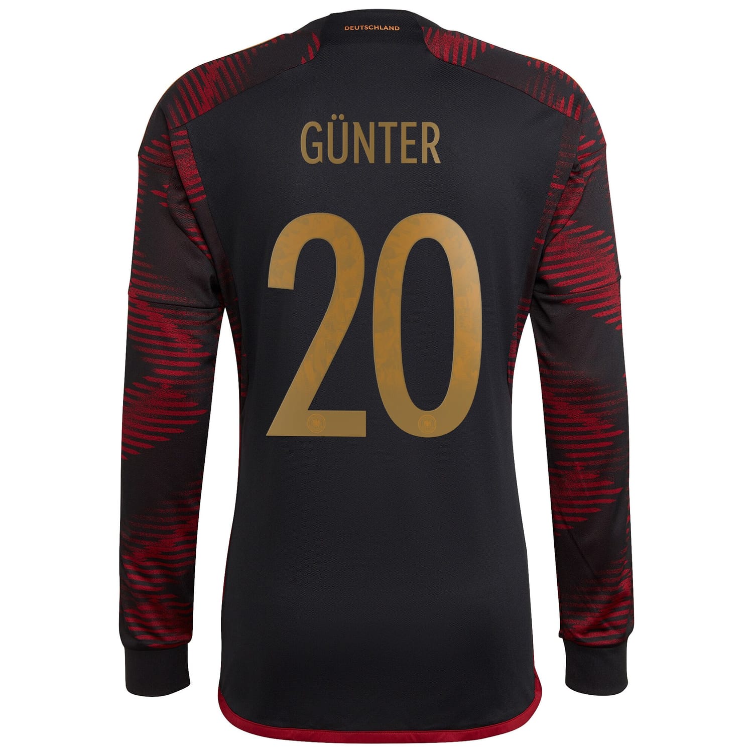 Germany National Team Away Jersey Shirt Long Sleeve 2022 player Christian Günter 20 printing for Men