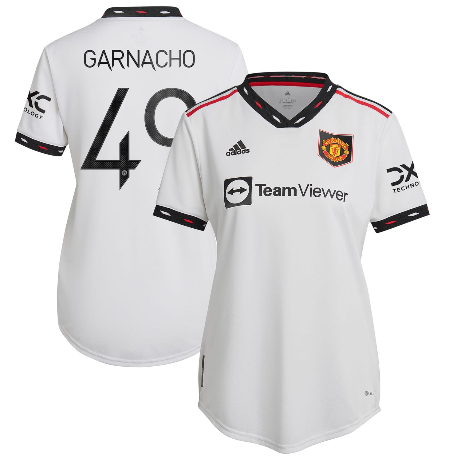 Premier League Manchester United Away Cup Authentic Jersey Shirt 2022-23 player Alejandro Garnacho 49 printing for Women