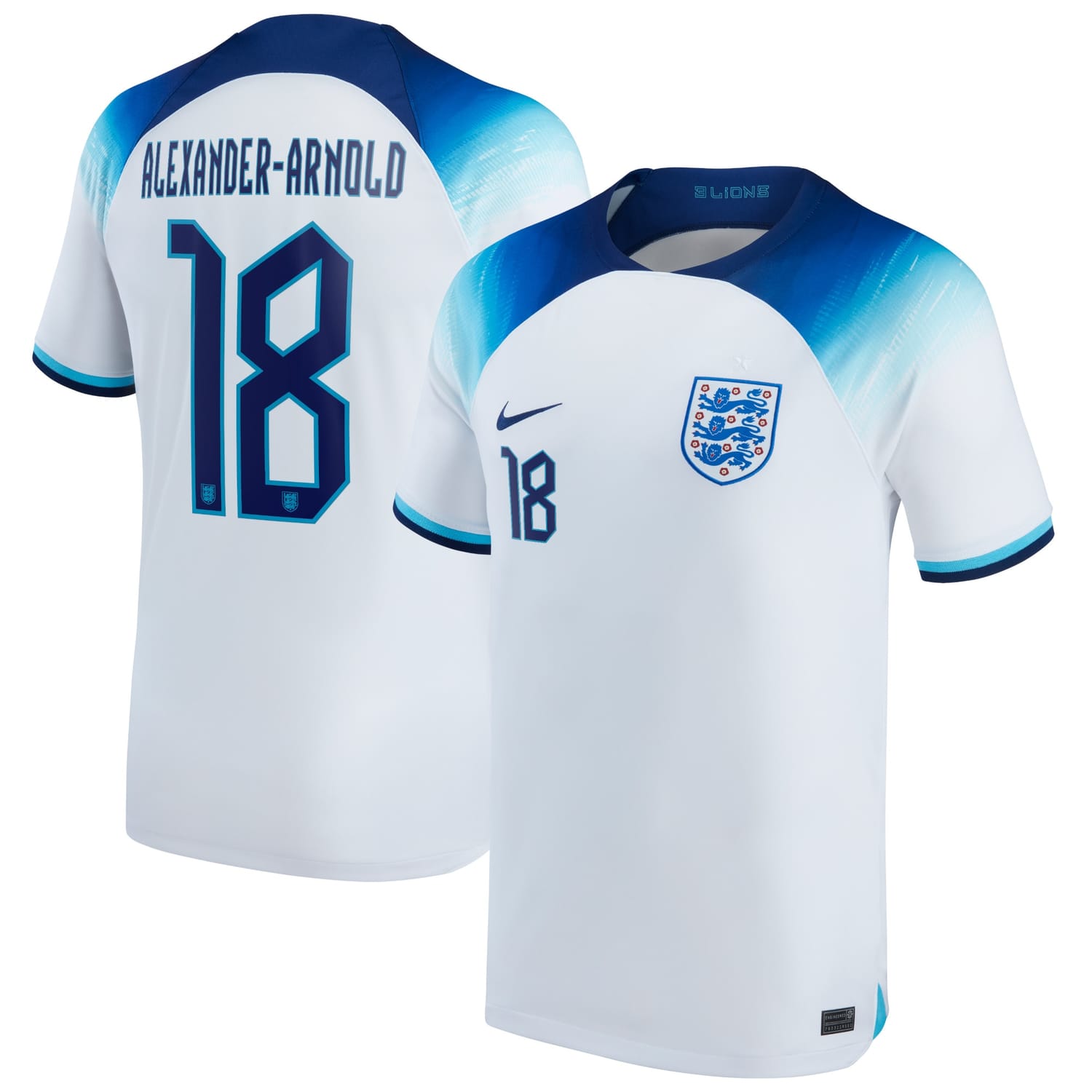 England National Team Home Jersey Shirt 2022 player Trent Alexander-Arnold 18 printing for Men