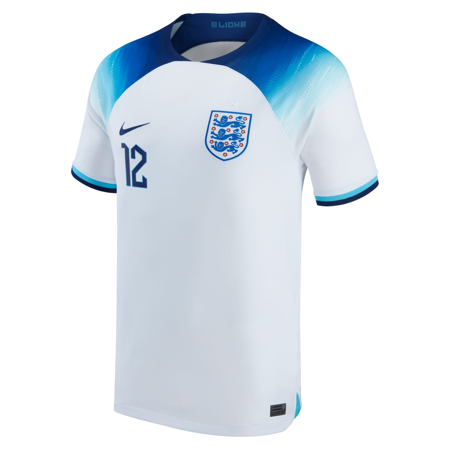 England National Team Home Jersey Shirt 2022 player Kieran Trippier 12 printing for Men