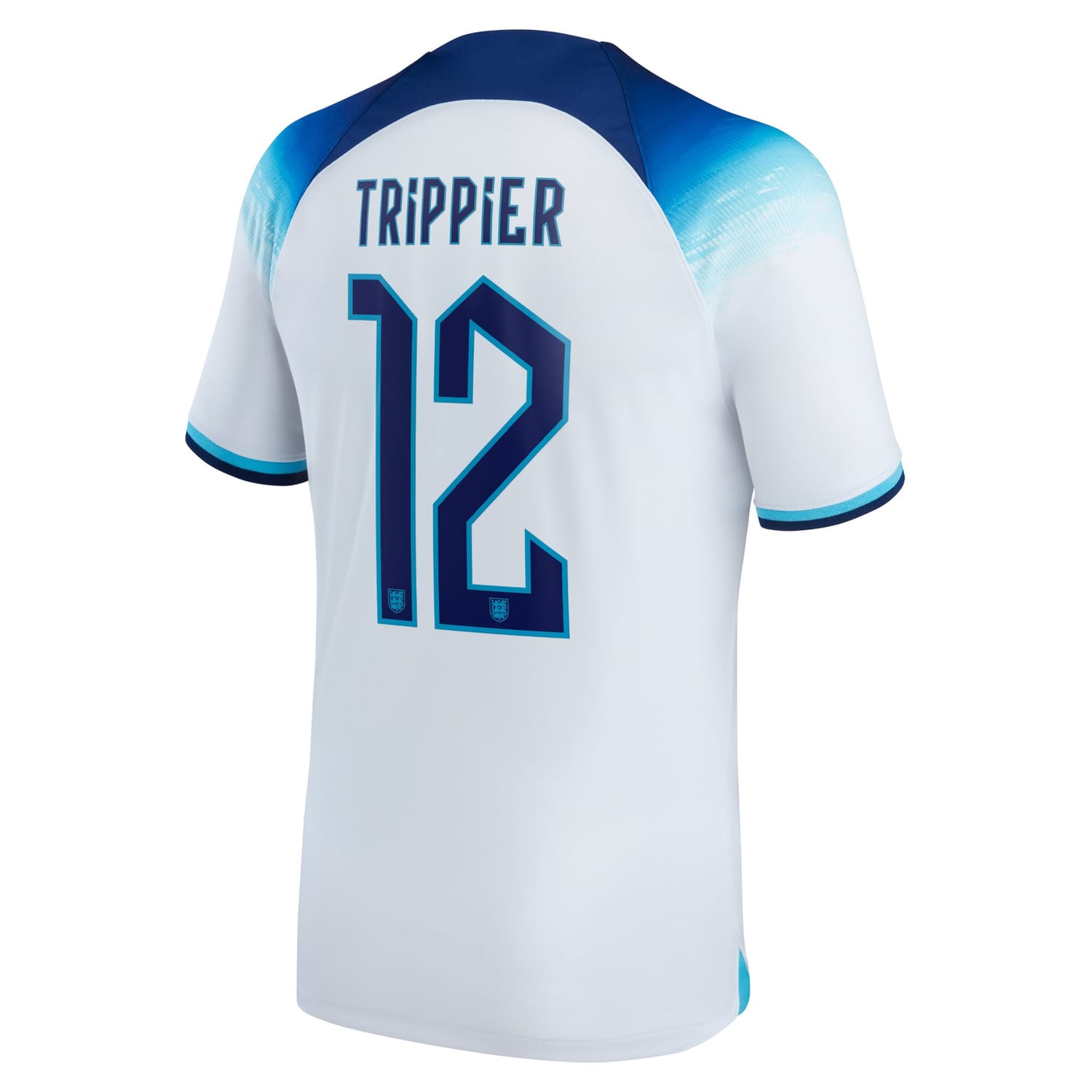 England National Team Home Jersey Shirt 2022 player Kieran Trippier 12 printing for Men