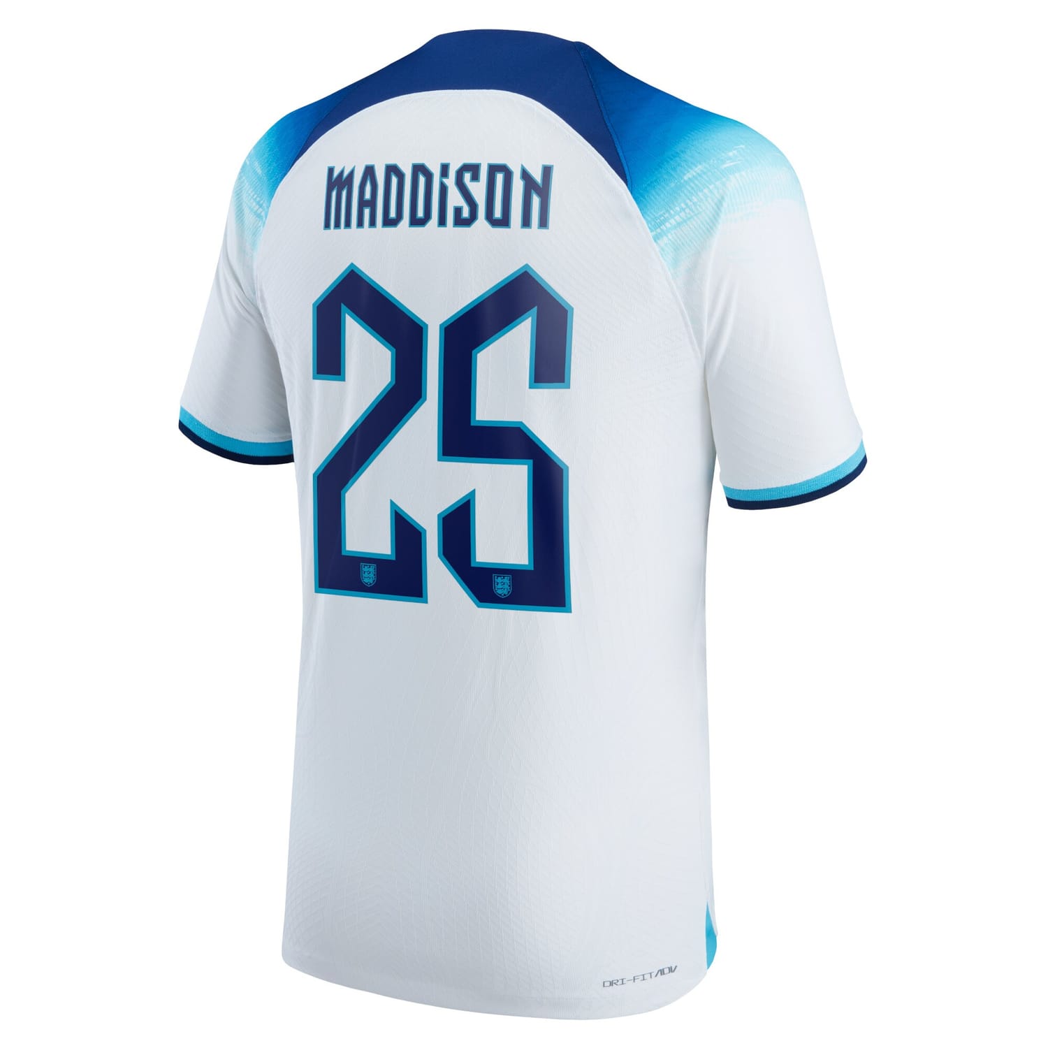 England National Team Home Authentic Jersey Shirt 2022 player James Maddison 25 printing for Men