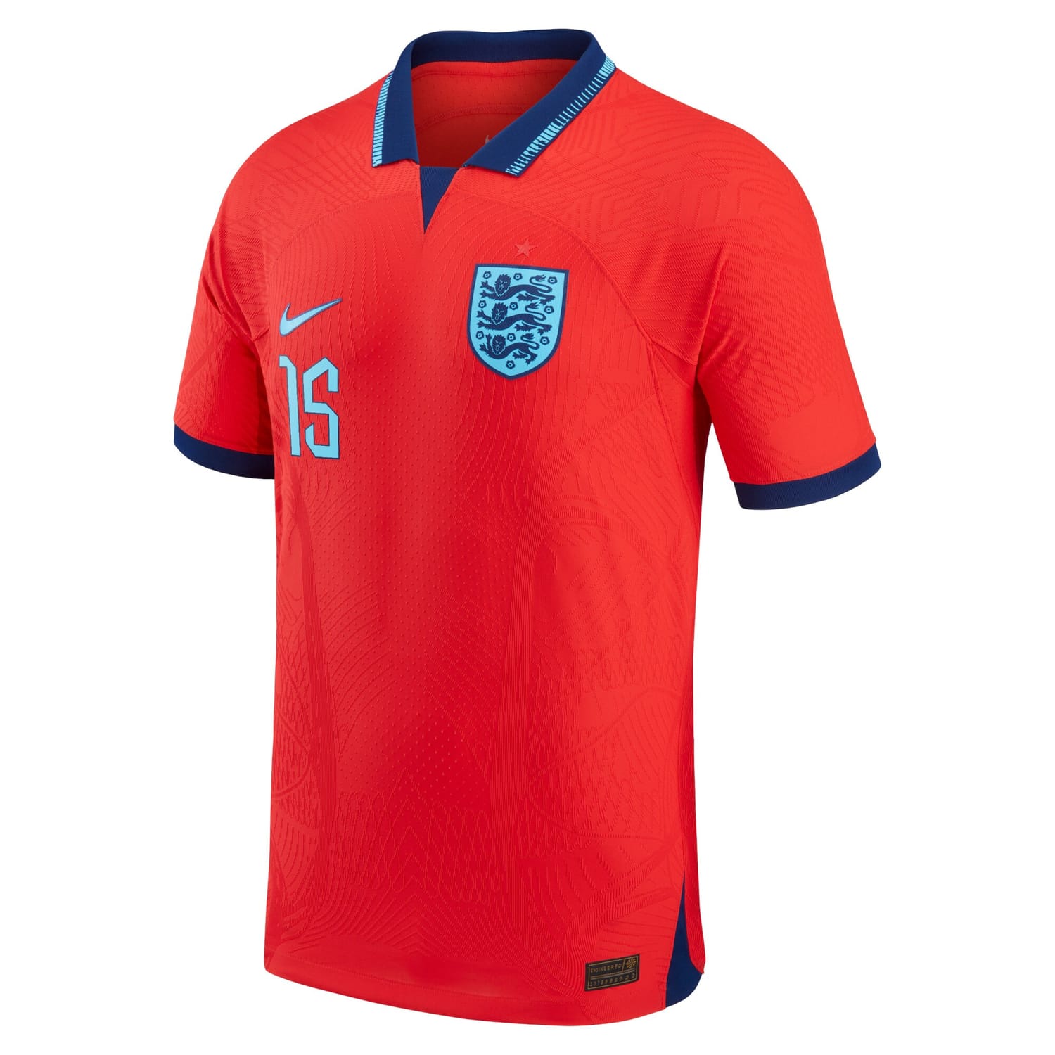 England National Team Away Authentic Jersey Shirt 2022 player Eric Dier 15 printing for Men