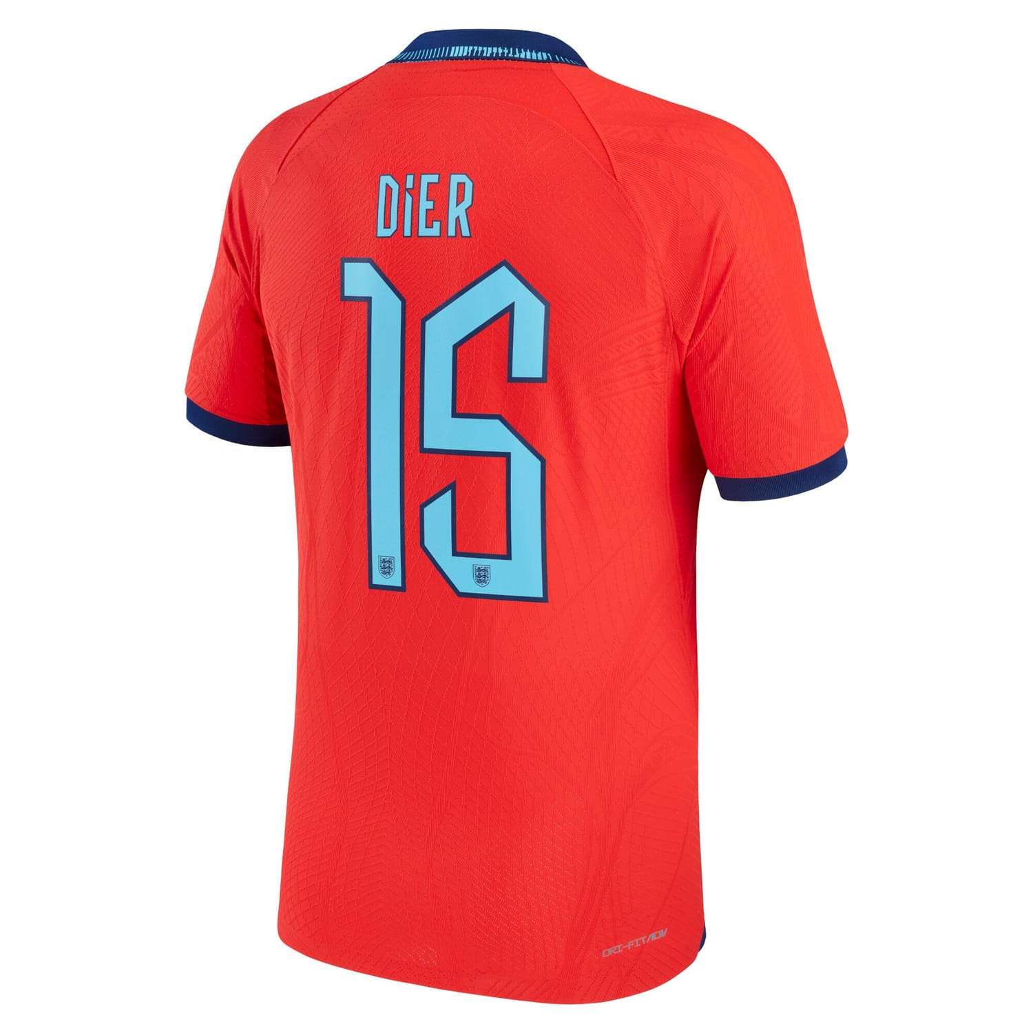 England National Team Away Authentic Jersey Shirt 2022 player Eric Dier 15 printing for Men