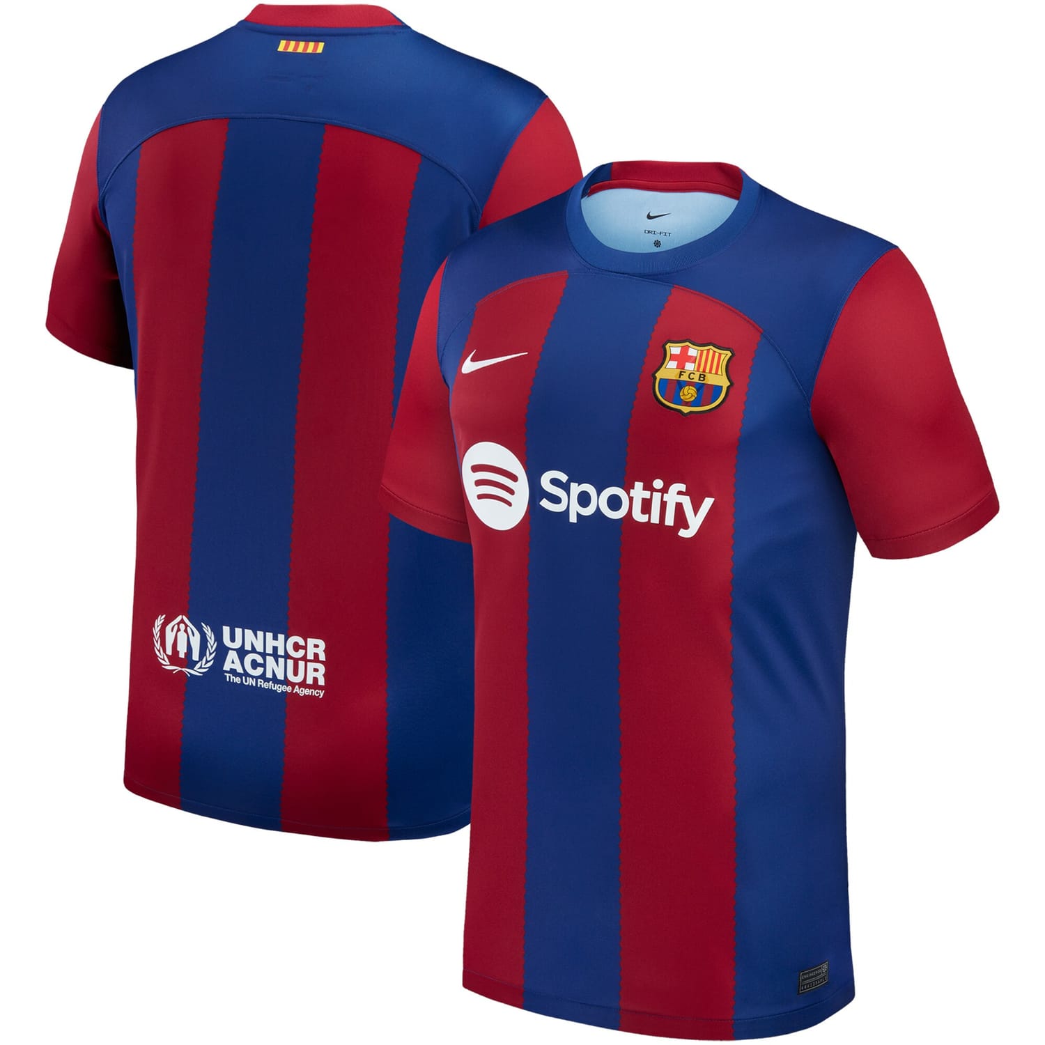 La Liga Barcelona Home Jersey Shirt 2023-24 for Men