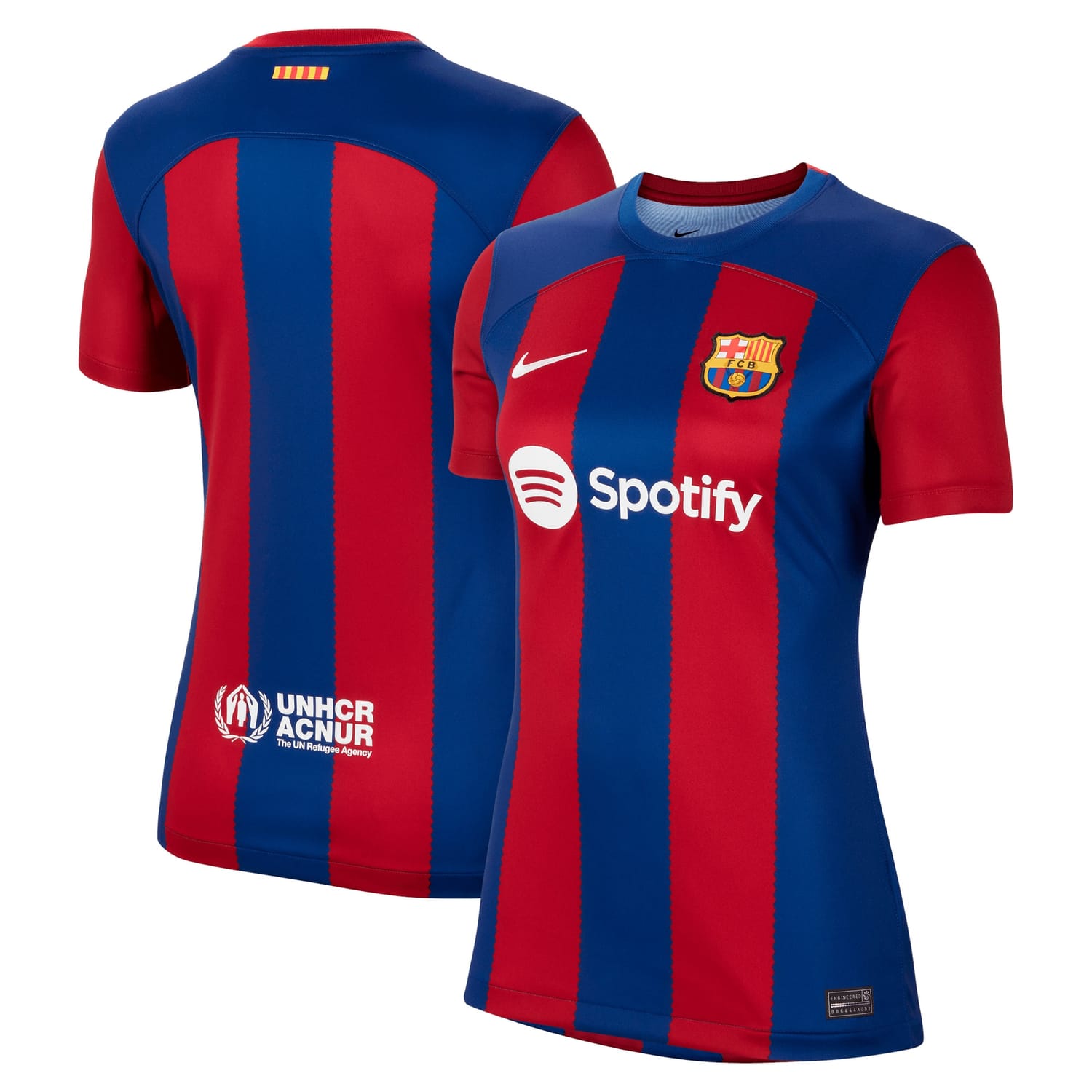 La Liga Barcelona Home Jersey Shirt 2023-24 for Women
