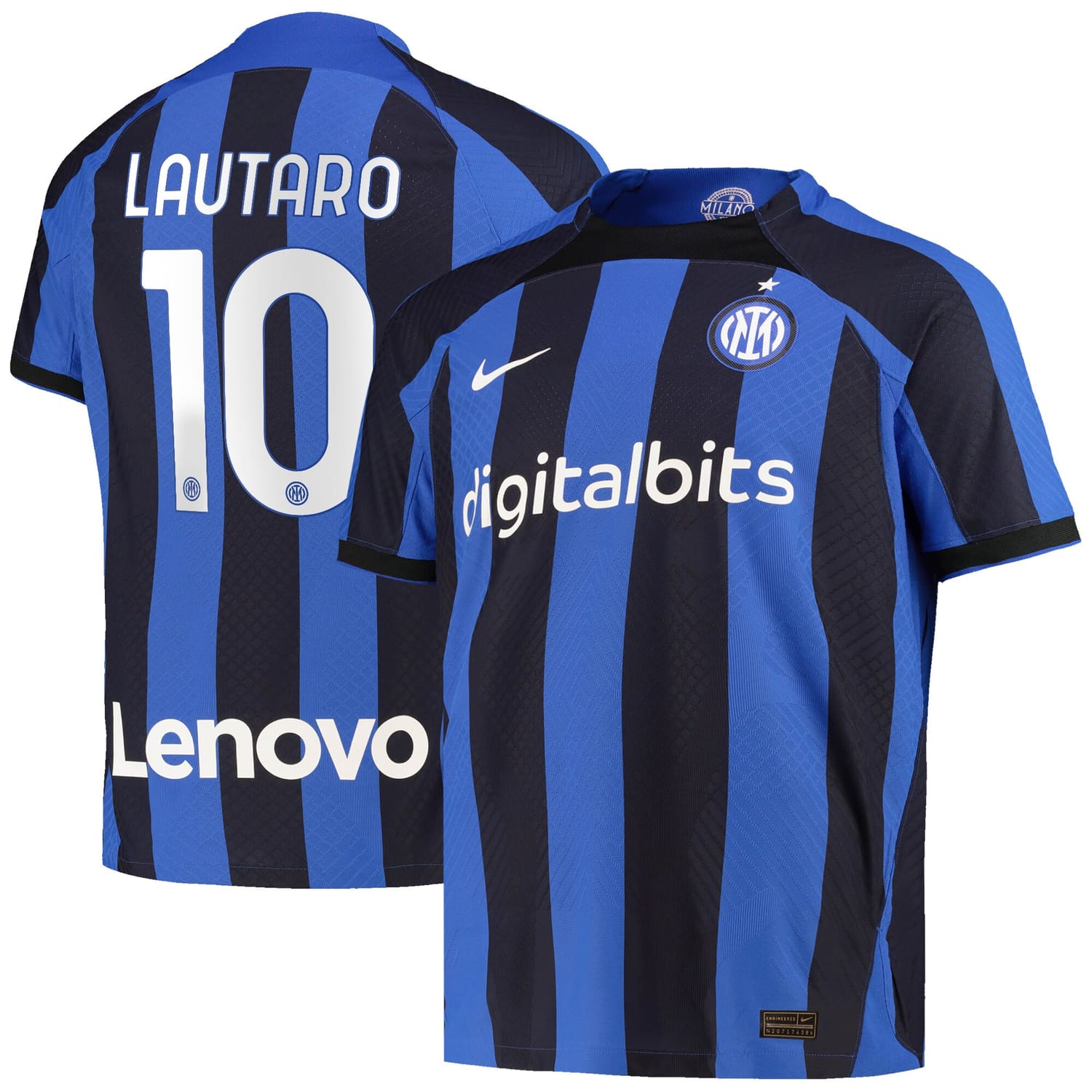 Serie A Inter Milan Home Authentic Jersey Shirt 2022-23 player Lautaro 10 printing for Men