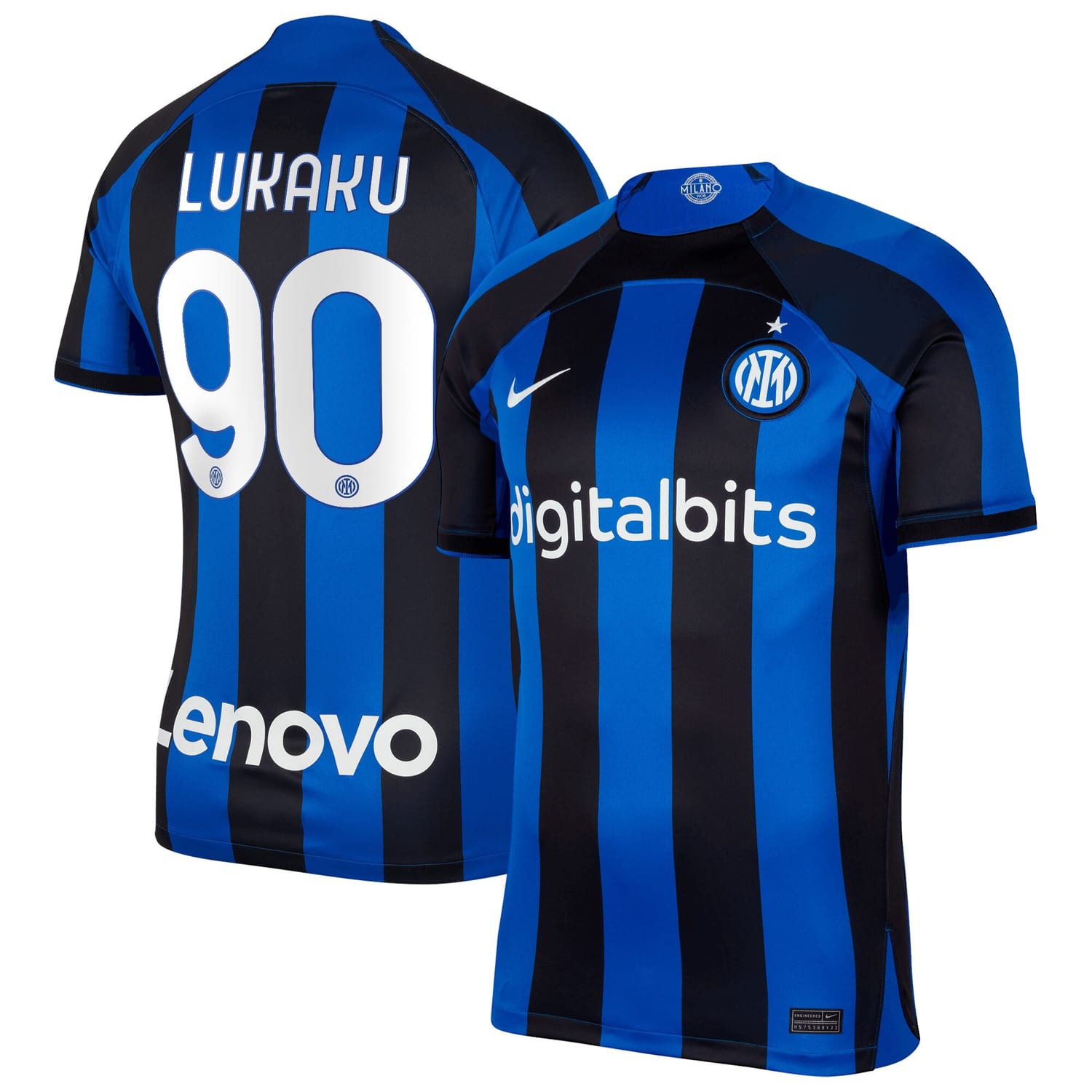 Serie A Inter Milan Home Jersey Shirt 2022-23 player Romelu Lukaku 90 printing for Men