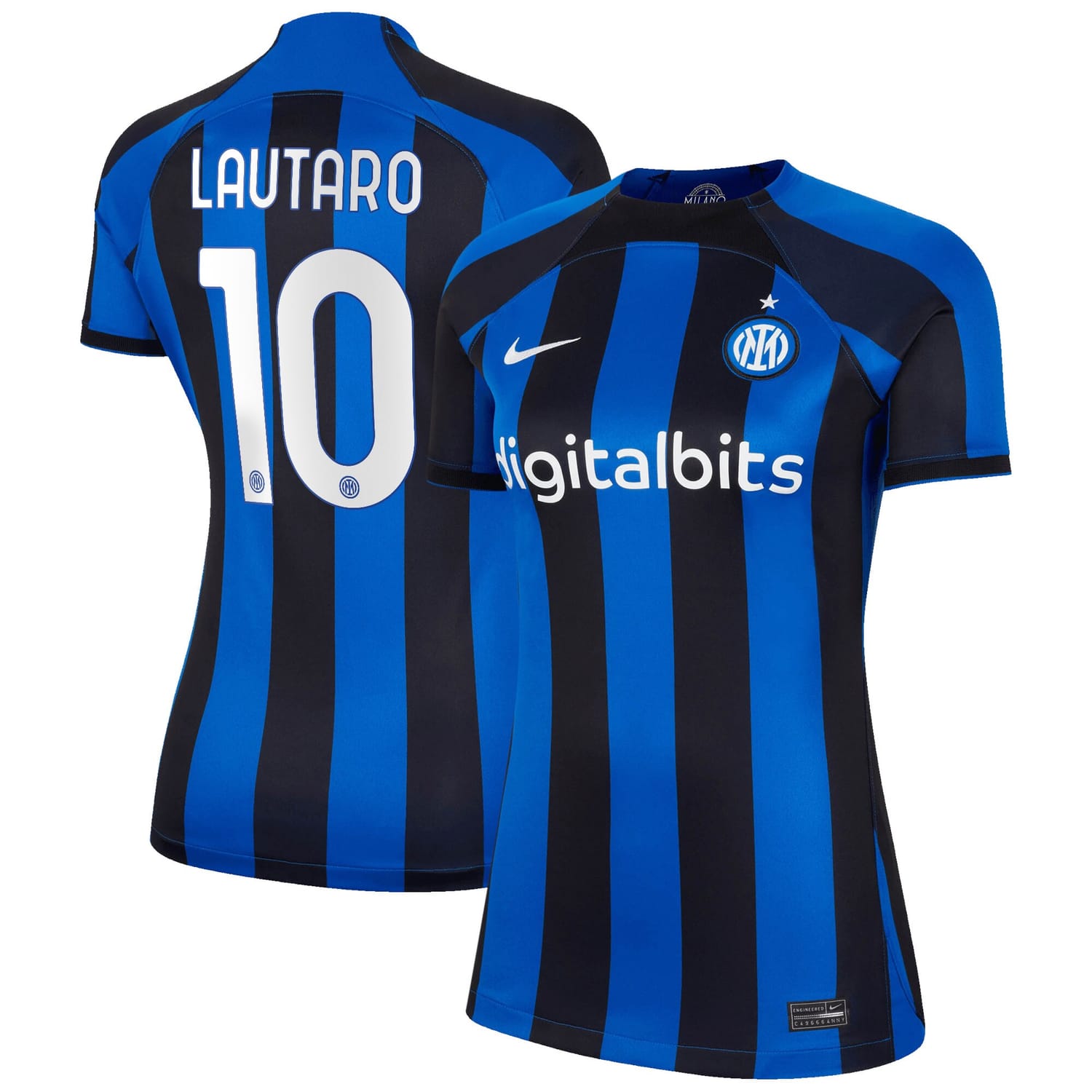 Serie A Inter Milan Home Jersey Shirt 2022-23 player Lautaro 10 printing for Women
