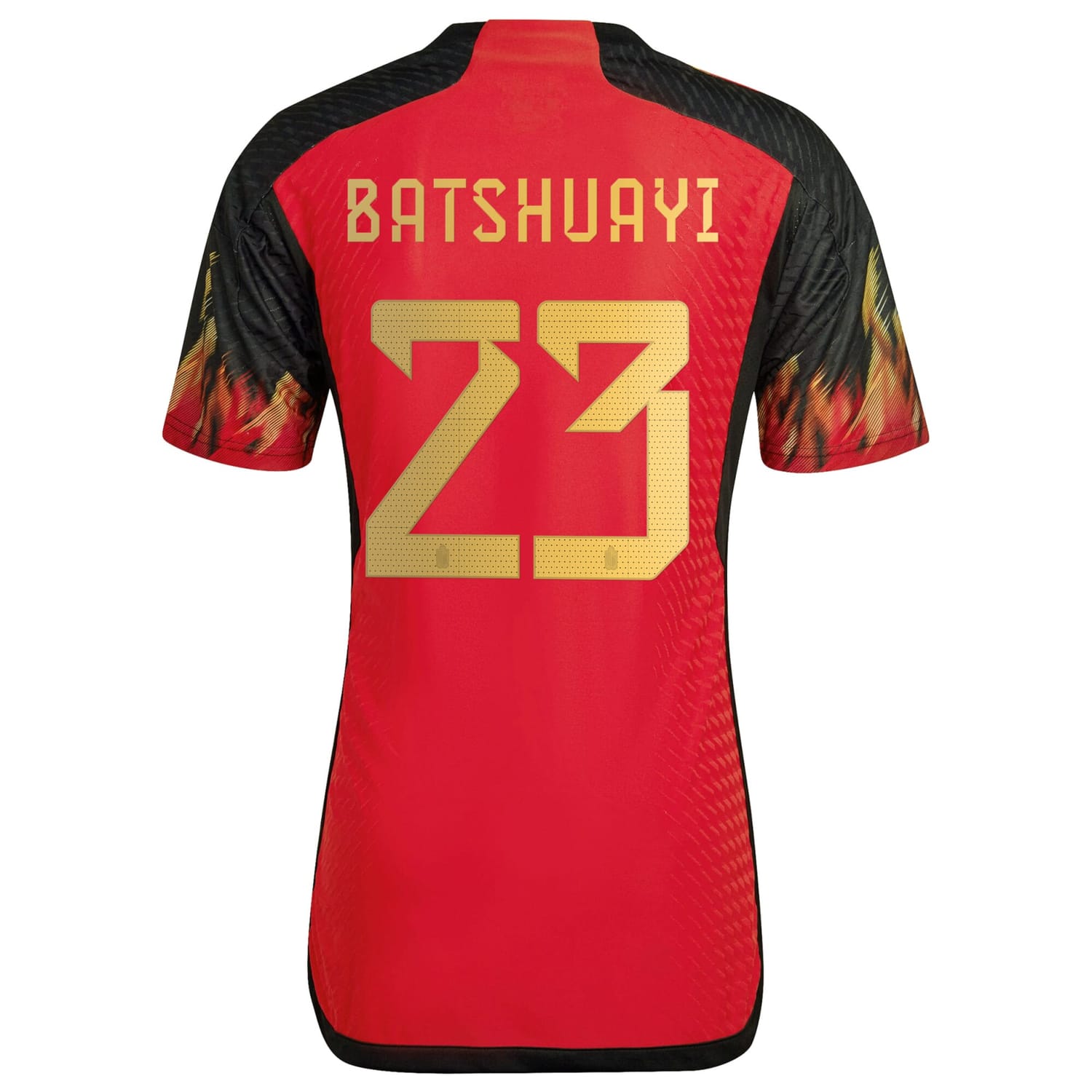 Belgium National Team Home Authentic Jersey Shirt 2022 player Michy Batshuayi 23 printing for Men