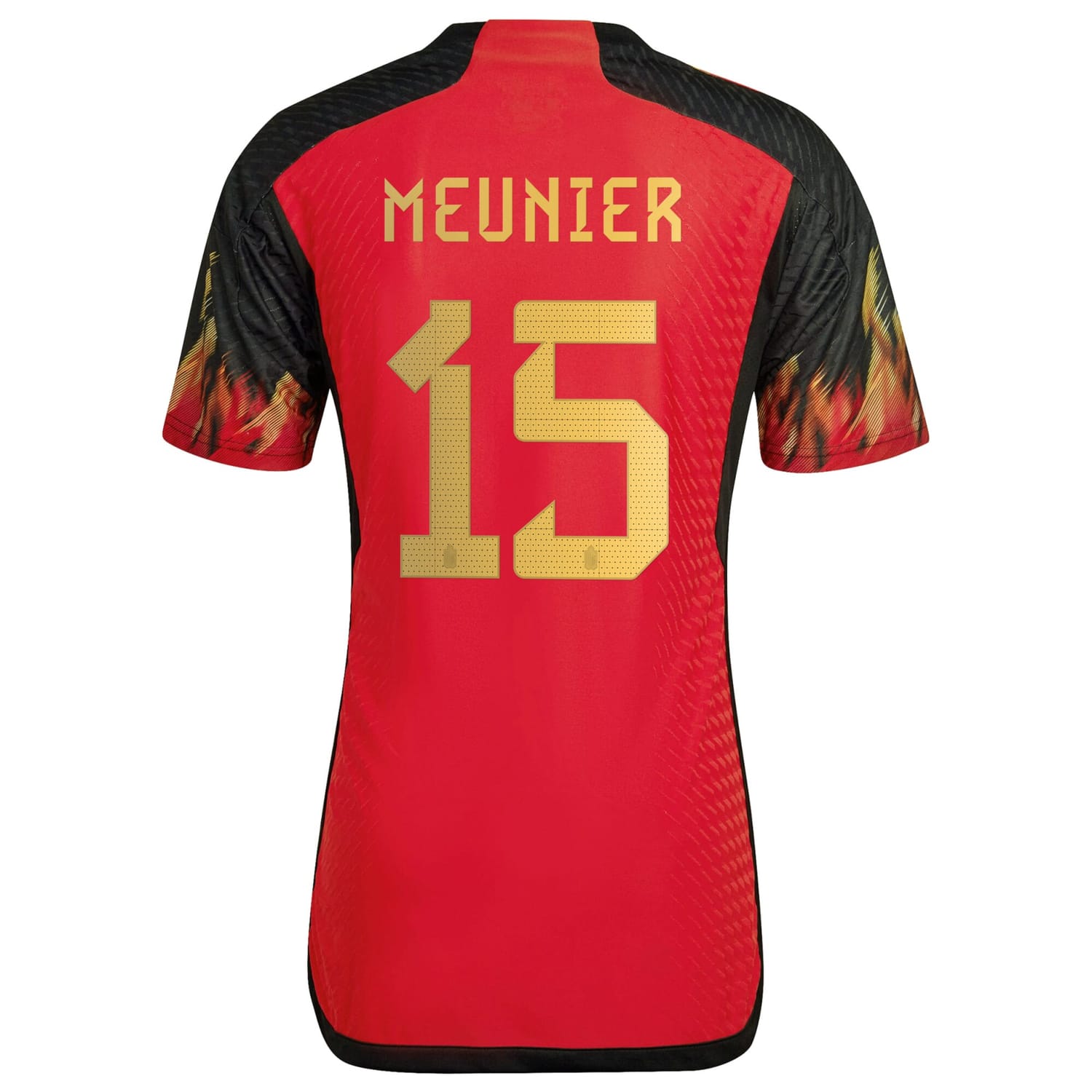 Belgium National Team Home Authentic Jersey Shirt 2022 player Thomas Meunier 15 printing for Men