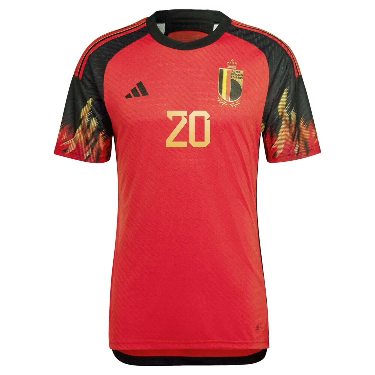 Belgium National Team Home Authentic Jersey Shirt 2022 player Hans Vanaken 20 printing for Men