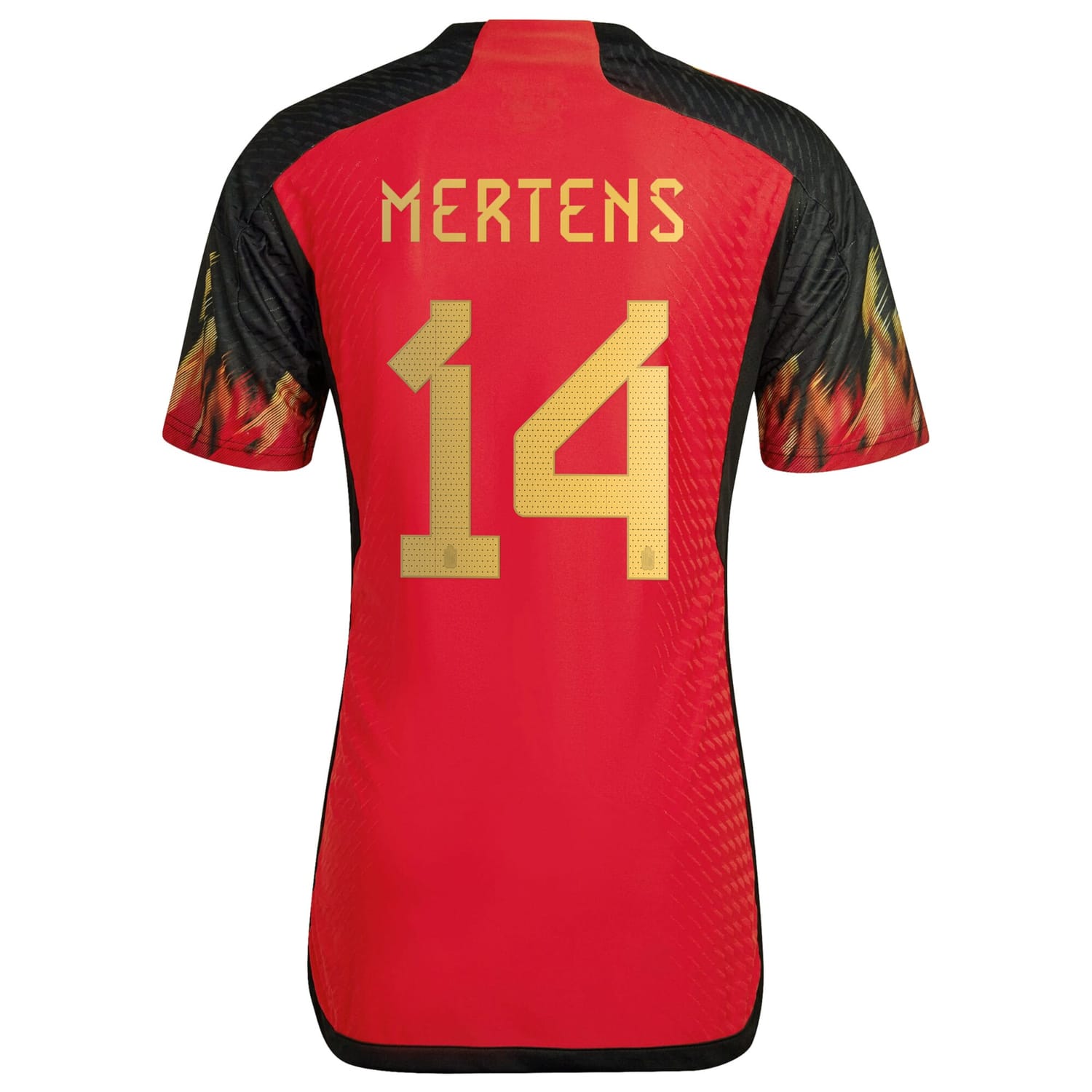 Belgium National Team Home Authentic Jersey Shirt 2022 player Dries Mertens 14 printing for Men