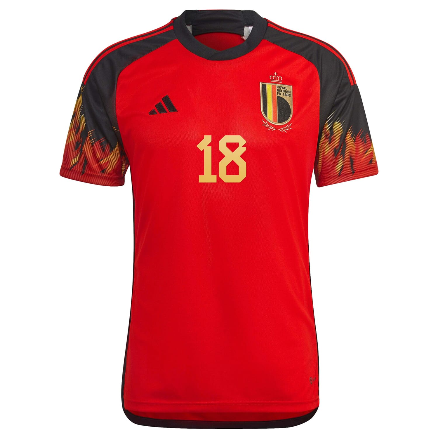 Belgium National Team Home Jersey Shirt 2022 player Amadou Onana 18 printing for Men