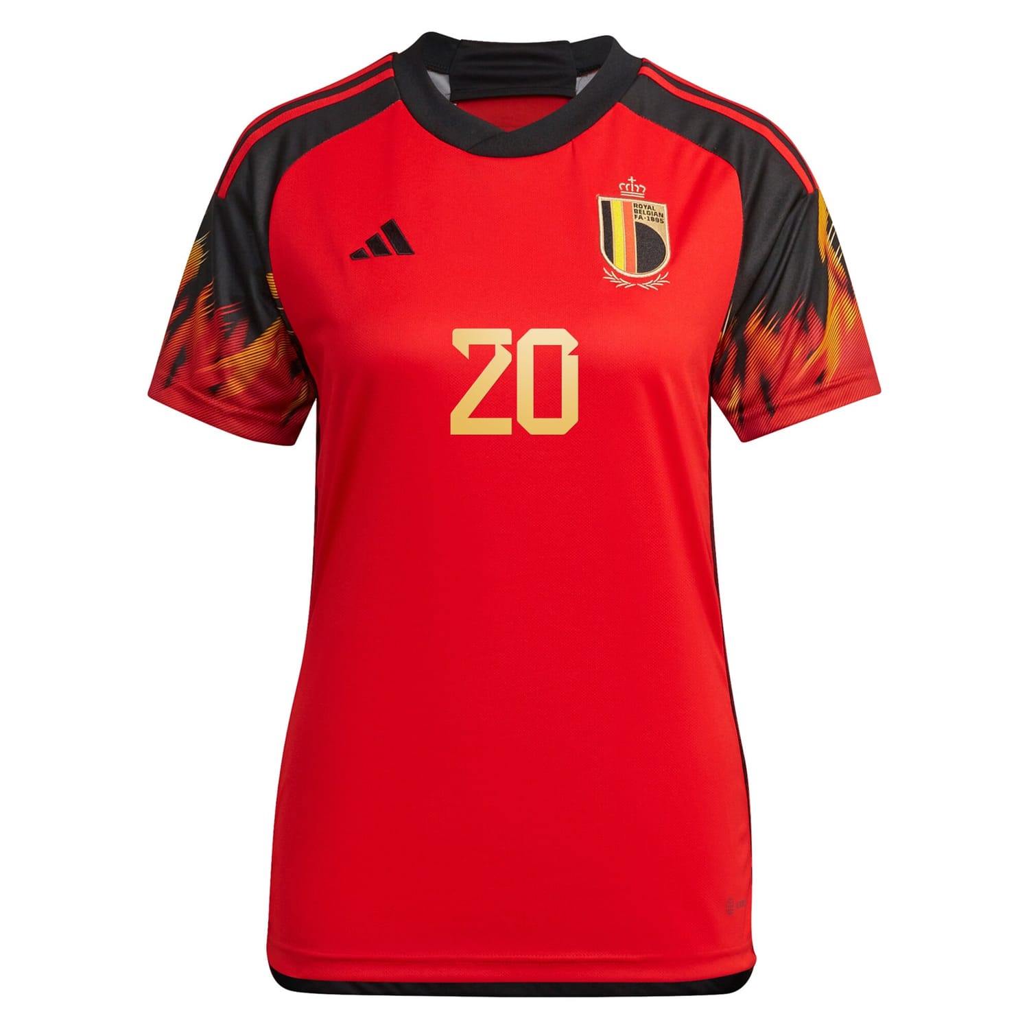 Belgium National Team Home Jersey Shirt 2022 player Hans Vanaken 20 printing for Women