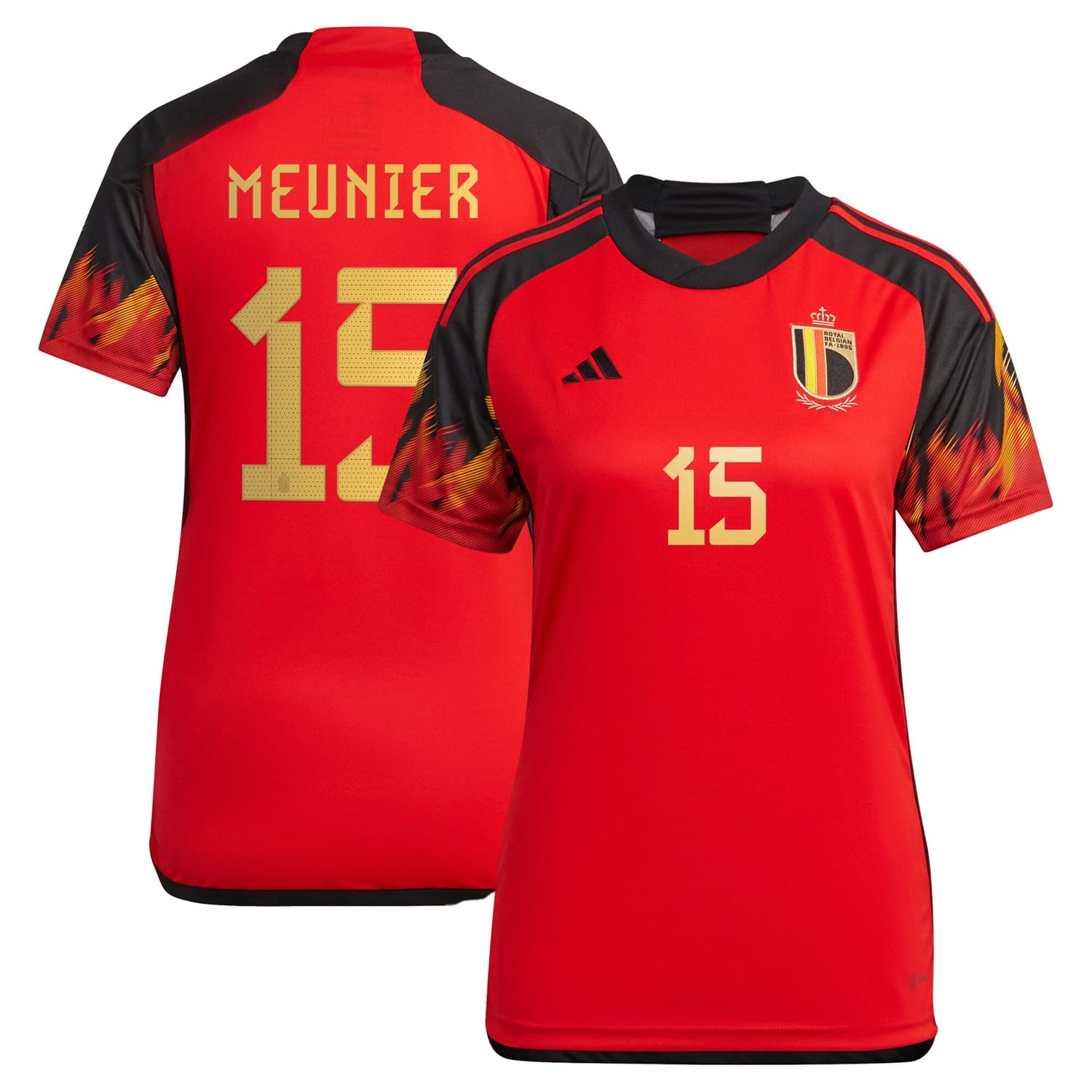 Belgium National Team Home Jersey Shirt 2022 player Thomas Meunier 15 printing for Women