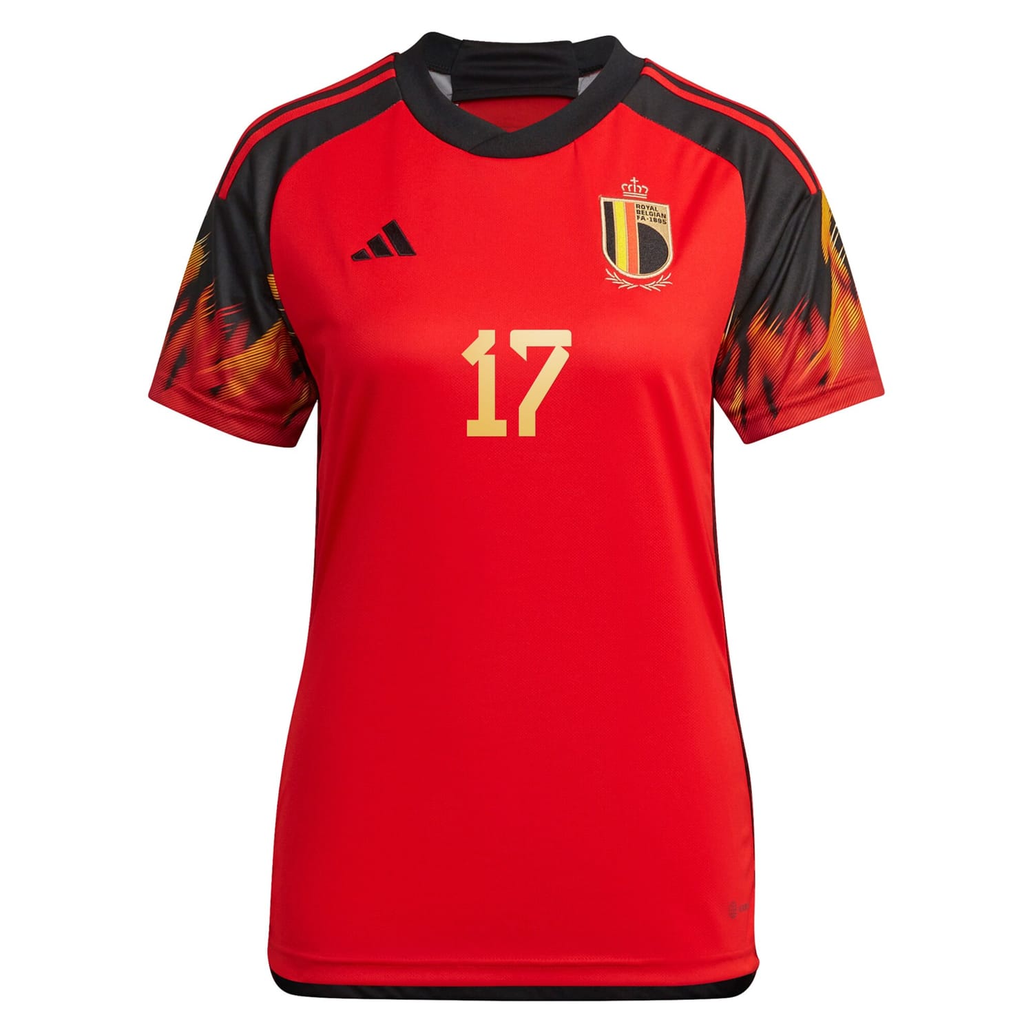 Belgium National Team Home Jersey Shirt 2022 player Leandro Trossard 17 printing for Women