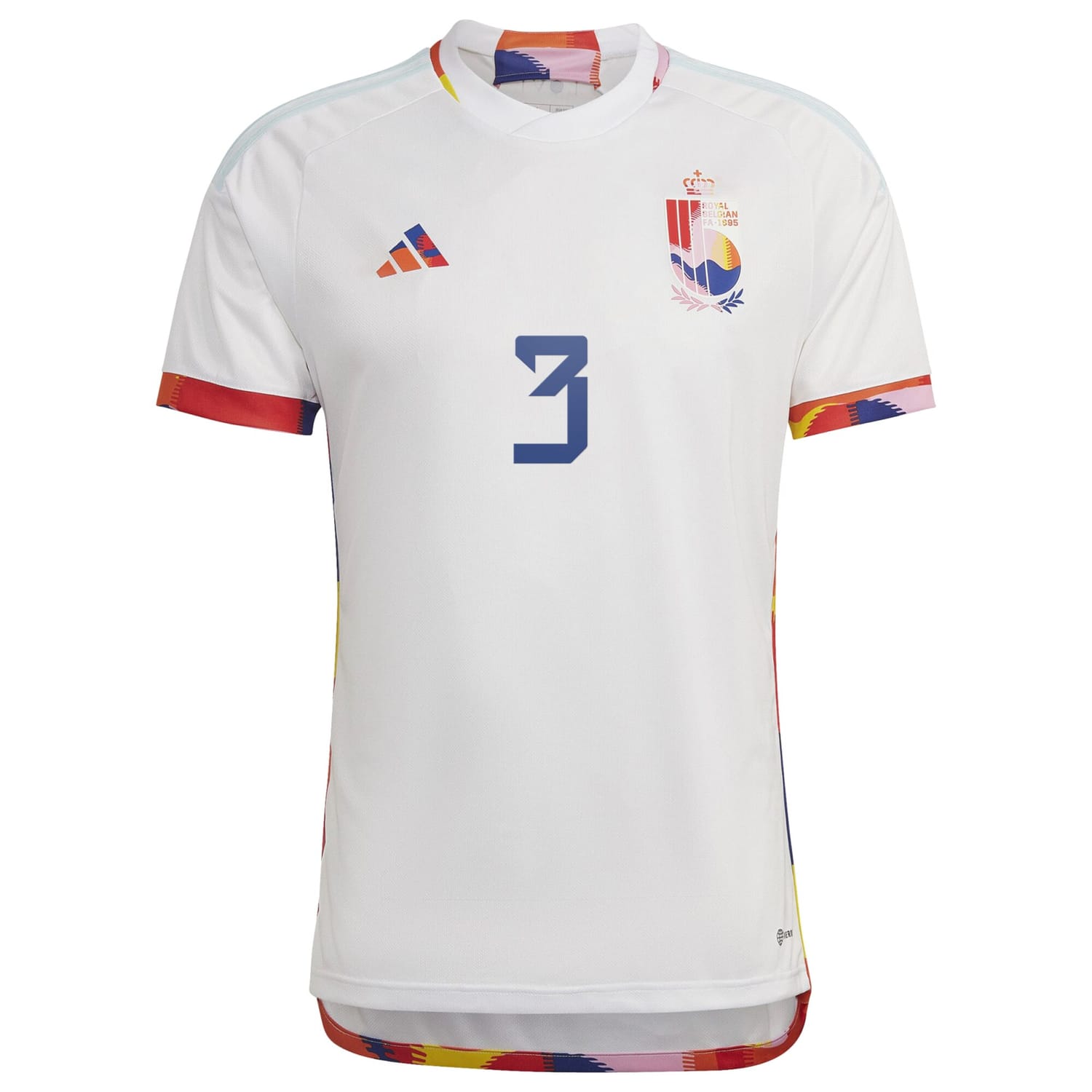 Belgium National Team Away Jersey Shirt 2022 player Arthur Theate 3 printing for Men
