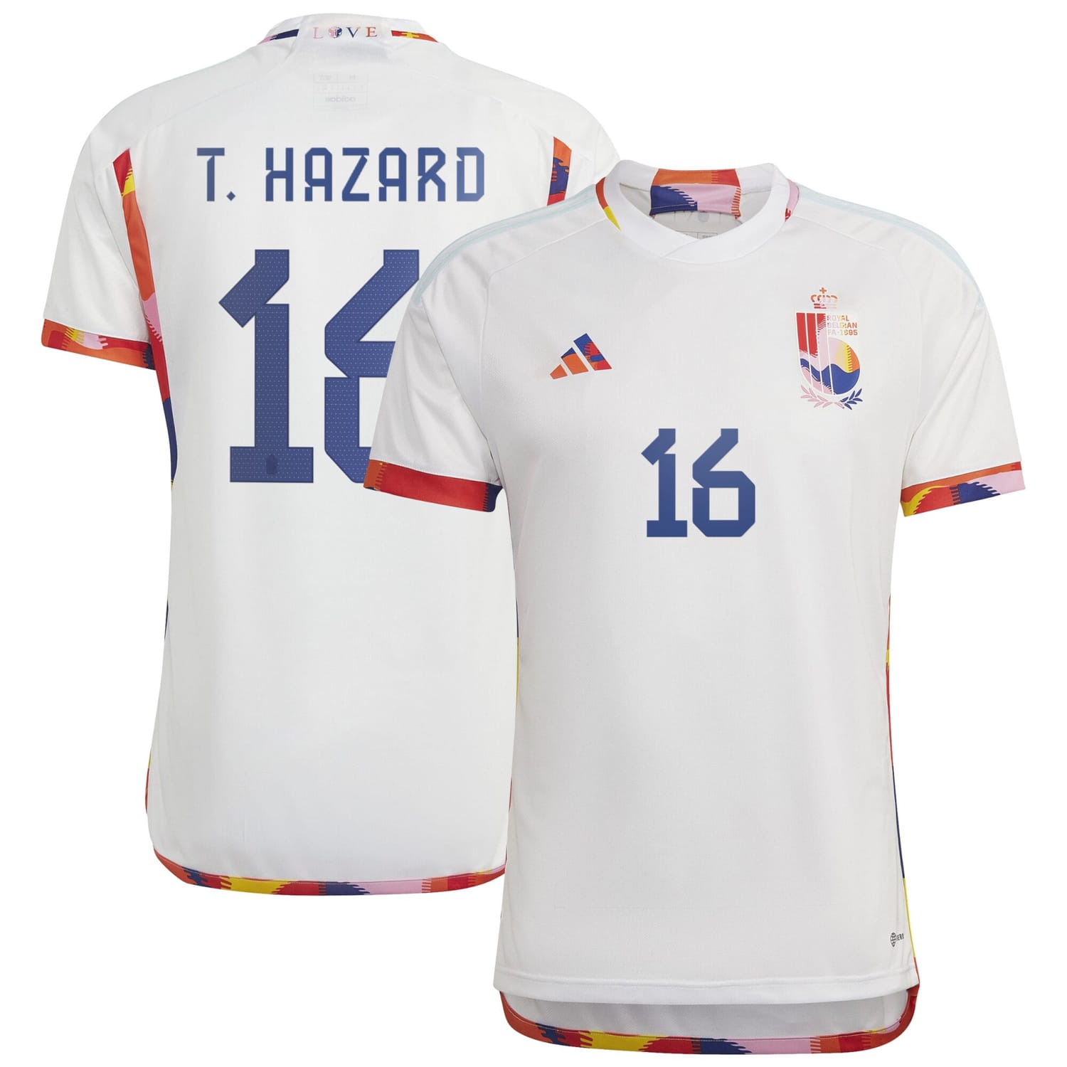 Belgium National Team Away Jersey Shirt 2022 player Thorgan Hazard 16 printing for Men