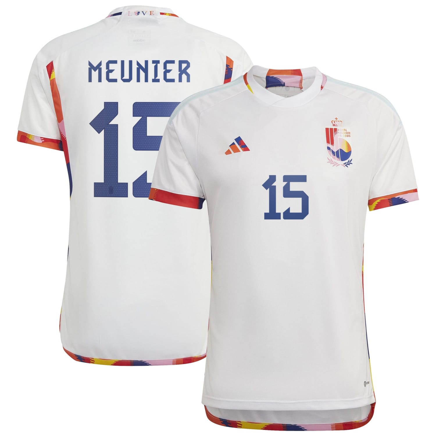 Belgium National Team Away Jersey Shirt 2022 player Thomas Meunier 15 printing for Men