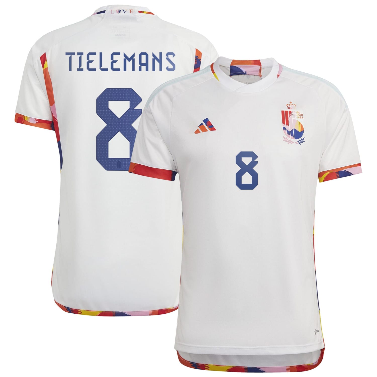 Belgium National Team Away Jersey Shirt 2022 player Youri Tielemans 8 printing for Men