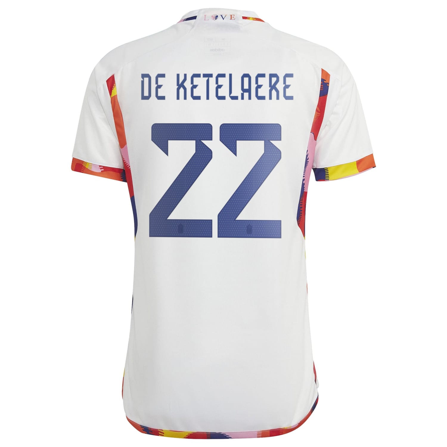 Belgium National Team Away Jersey Shirt 2022 player Charles De Ketelaere 22 printing for Men