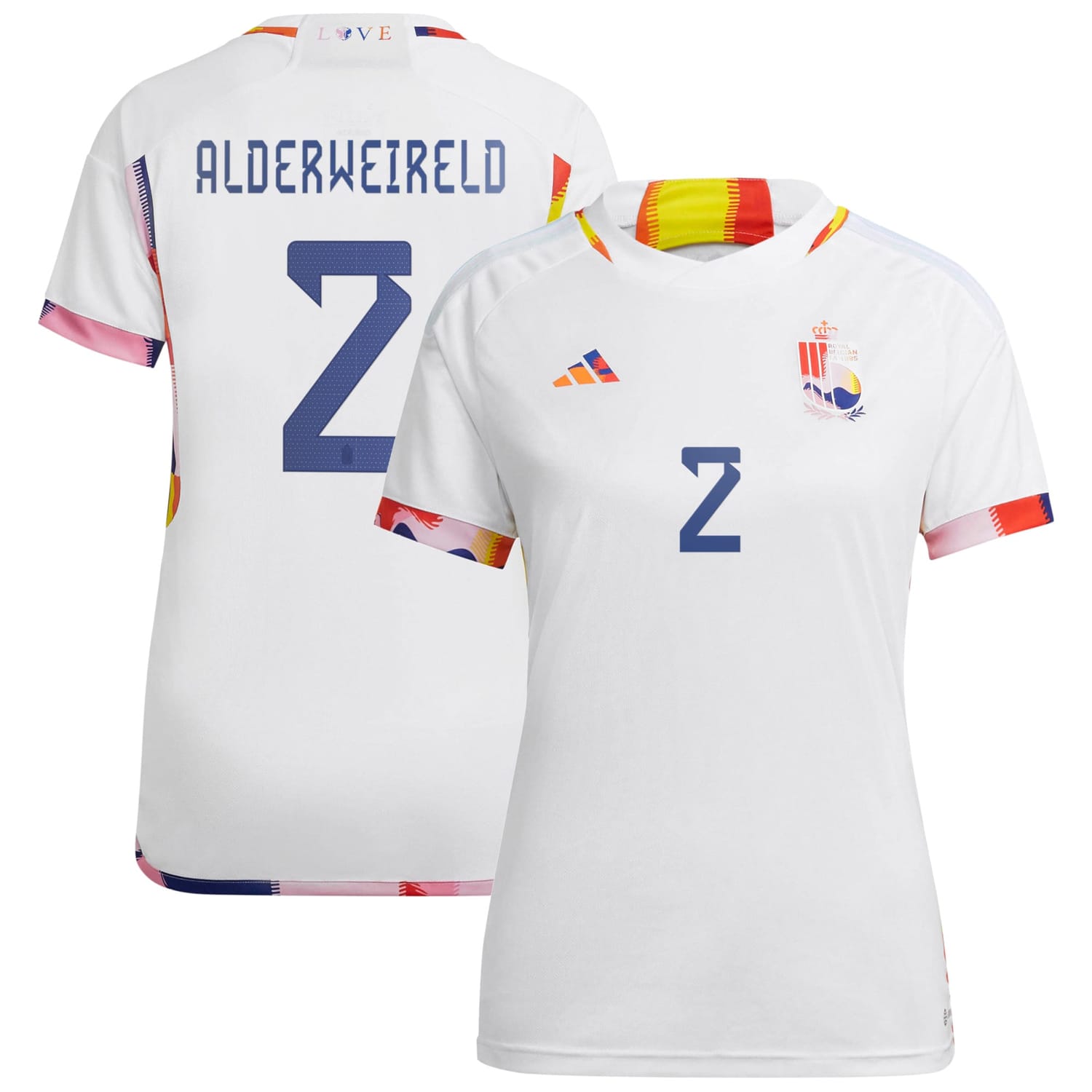Belgium National Team Away Jersey Shirt 2022 player Toby Alderweireld 2 printing for Women