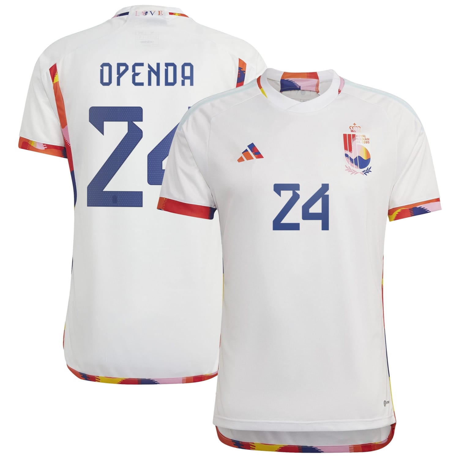 Belgium National Team Away Jersey Shirt 2022 player Loïs Openda 24 printing for Women