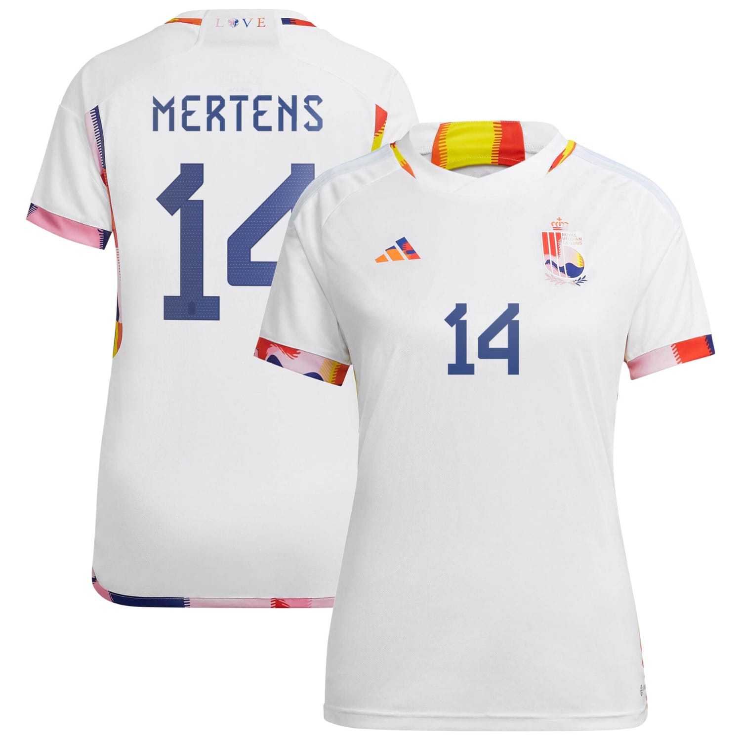 Belgium National Team Away Jersey Shirt 2022 player Dries Mertens 14 printing for Women