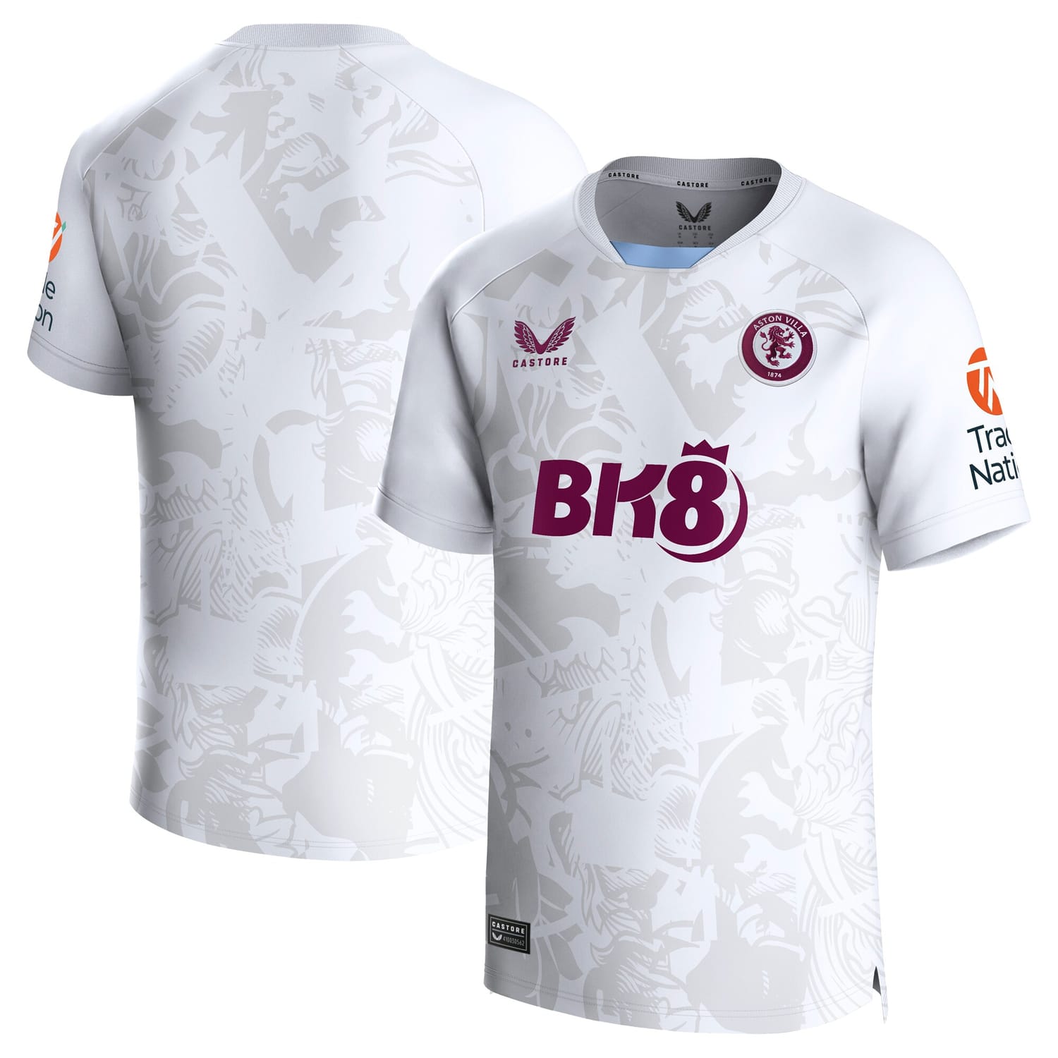 Premier League Aston Villa Away Jersey Shirt 2023-24 for Men