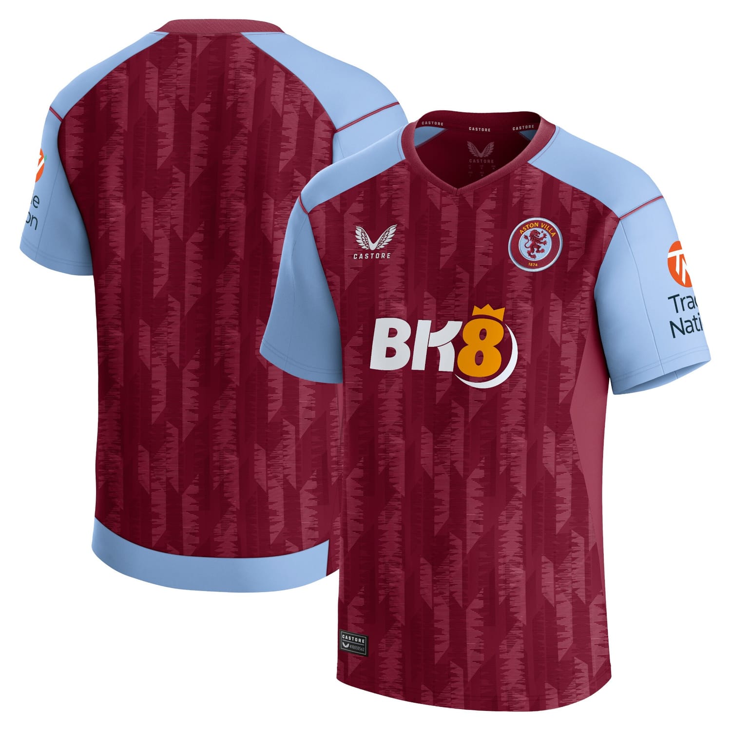 Premier League Aston Villa Home Jersey Shirt 2023-24 for Men