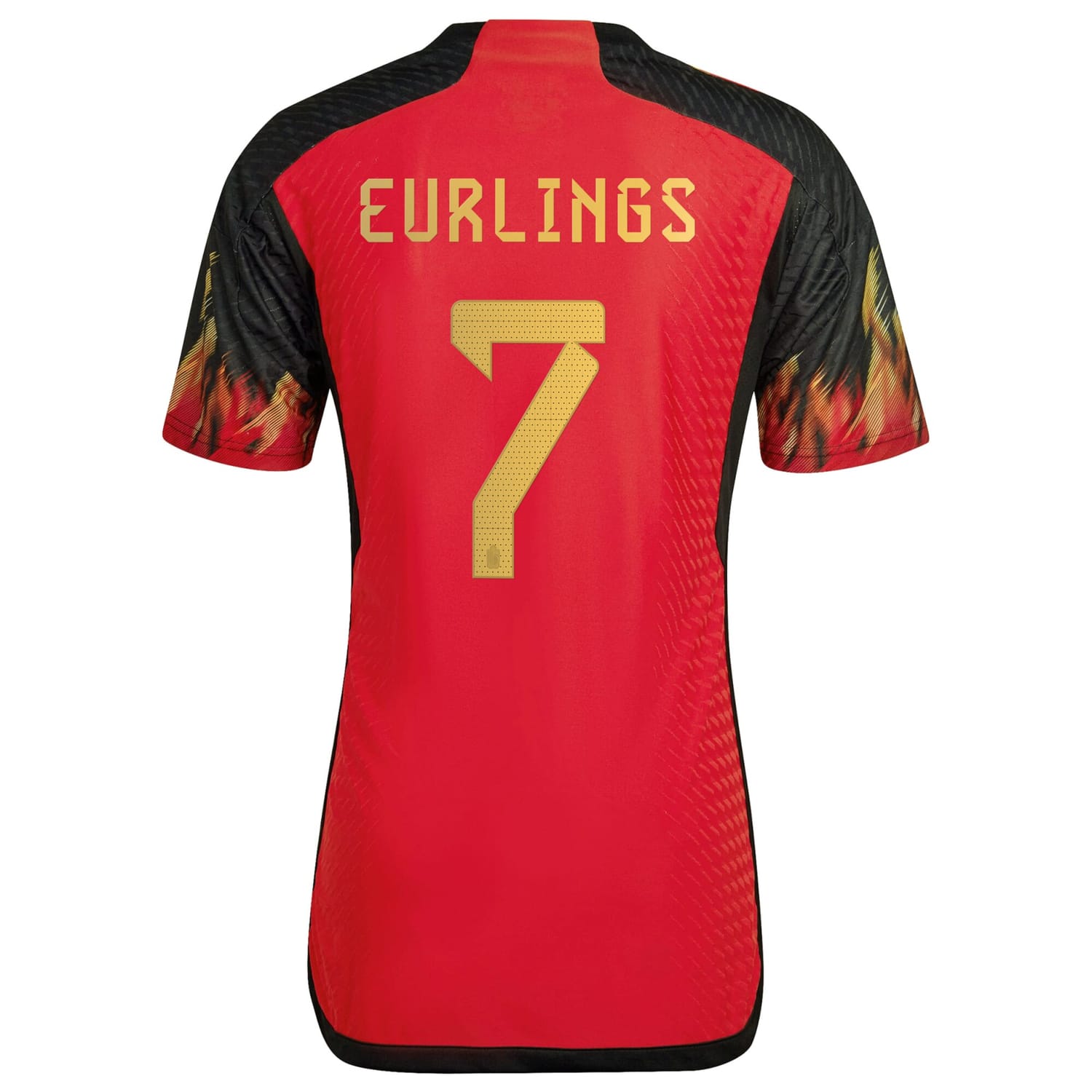 Belgium National Team Home Authentic Jersey Shirt 2022 player Hannah Eurlings 7 printing for Men