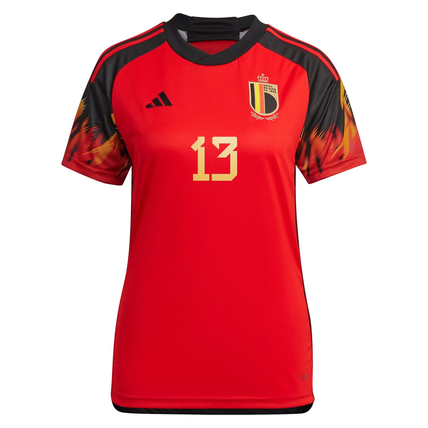 Belgium National Team Home Jersey Shirt 2022 player Elena Dhont 13 printing for Women