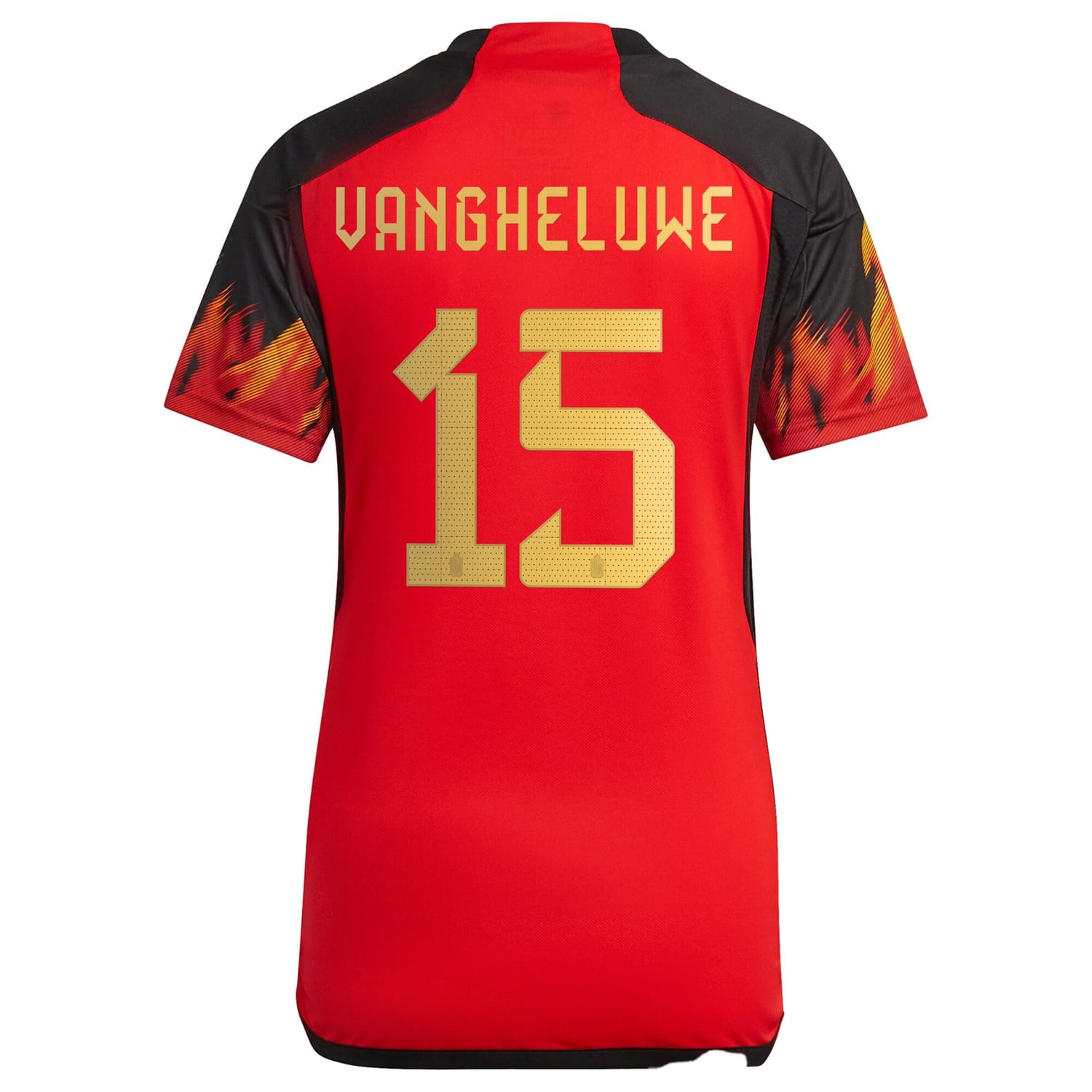 Belgium National Team Home Jersey Shirt 2022 player Jody Vangheluwe 15 printing for Women