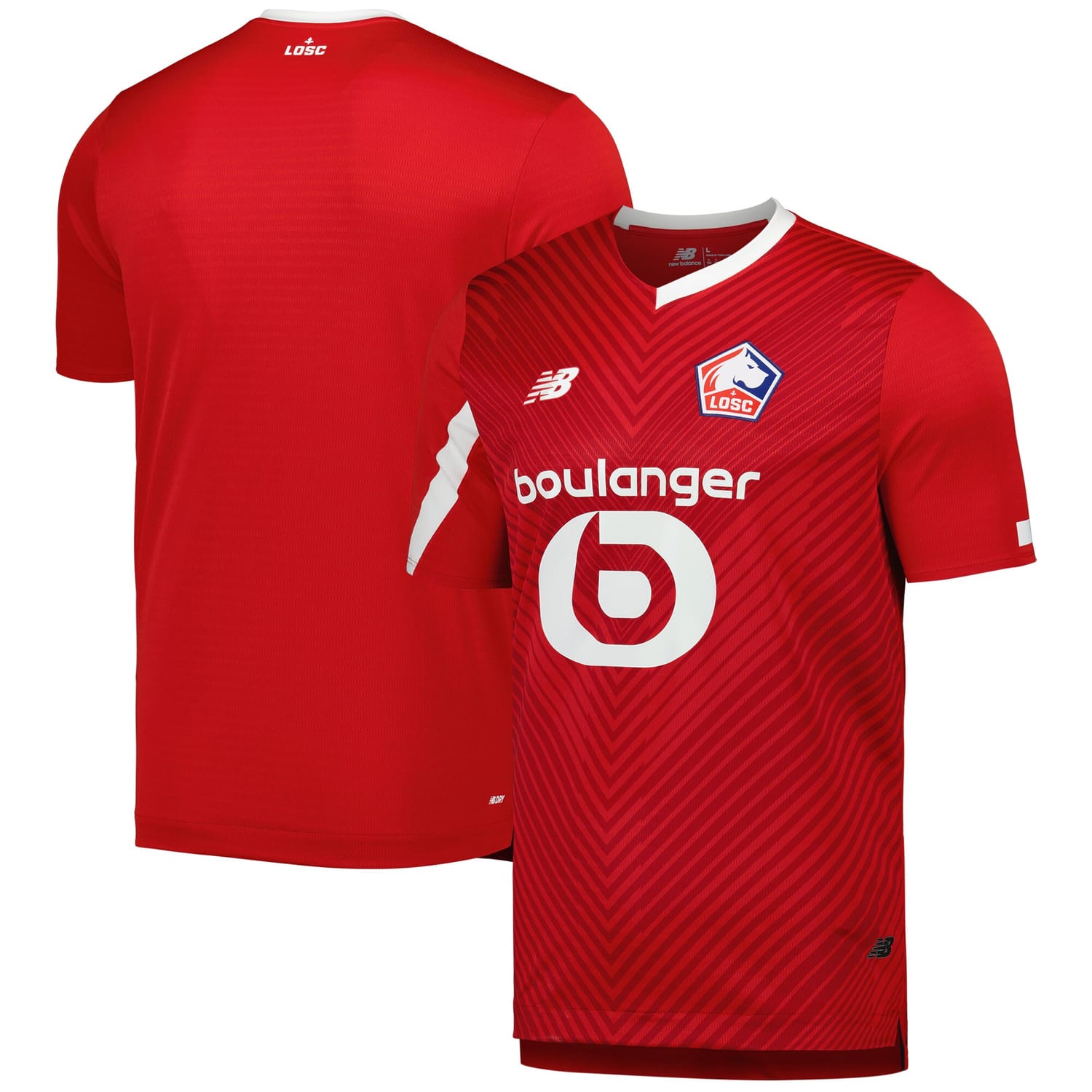 Ligue 1 Lille Home Jersey Shirt 23-24 for Men